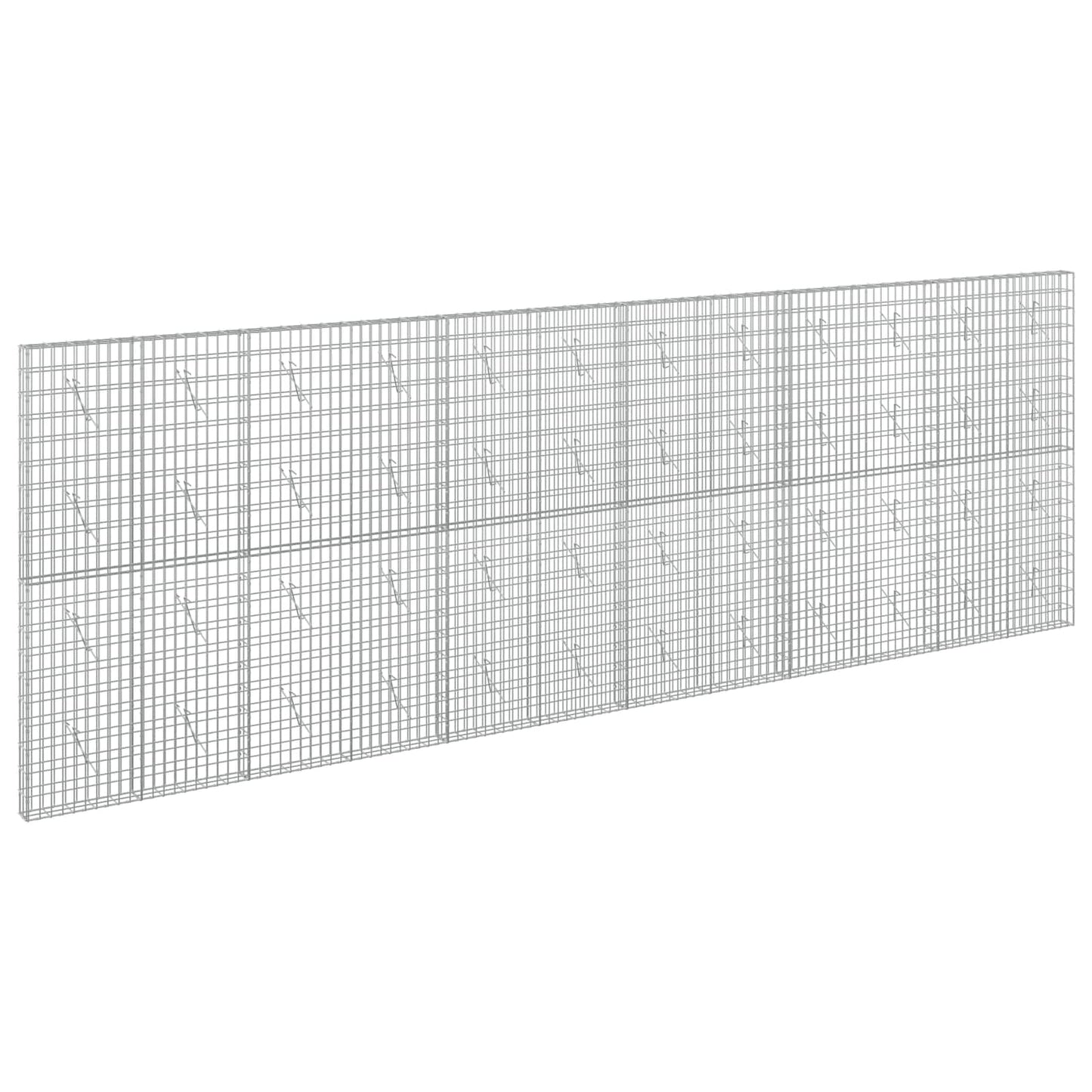 vidaXL Γκαμπιόν με σύρμα 5 mm και πλέγμα 5x10 cm 600x10x200 εκ
