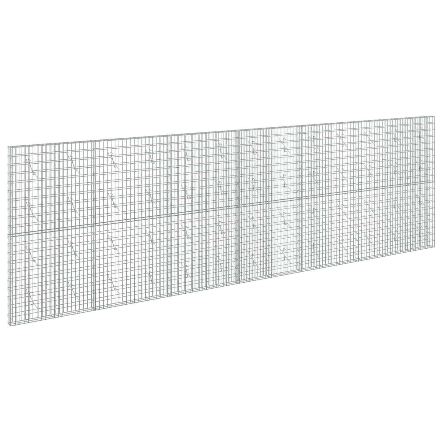 vidaXL Γκαμπιόν με σύρμα 5 mm και πλέγμα 5x10 cm 650x10x200 εκ