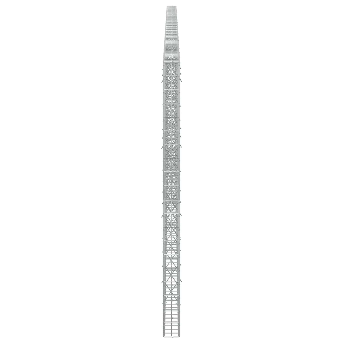 vidaXL Γκαμπιόν με σύρμα 5 mm και πλέγμα 5x10 cm 800x10x200 εκ