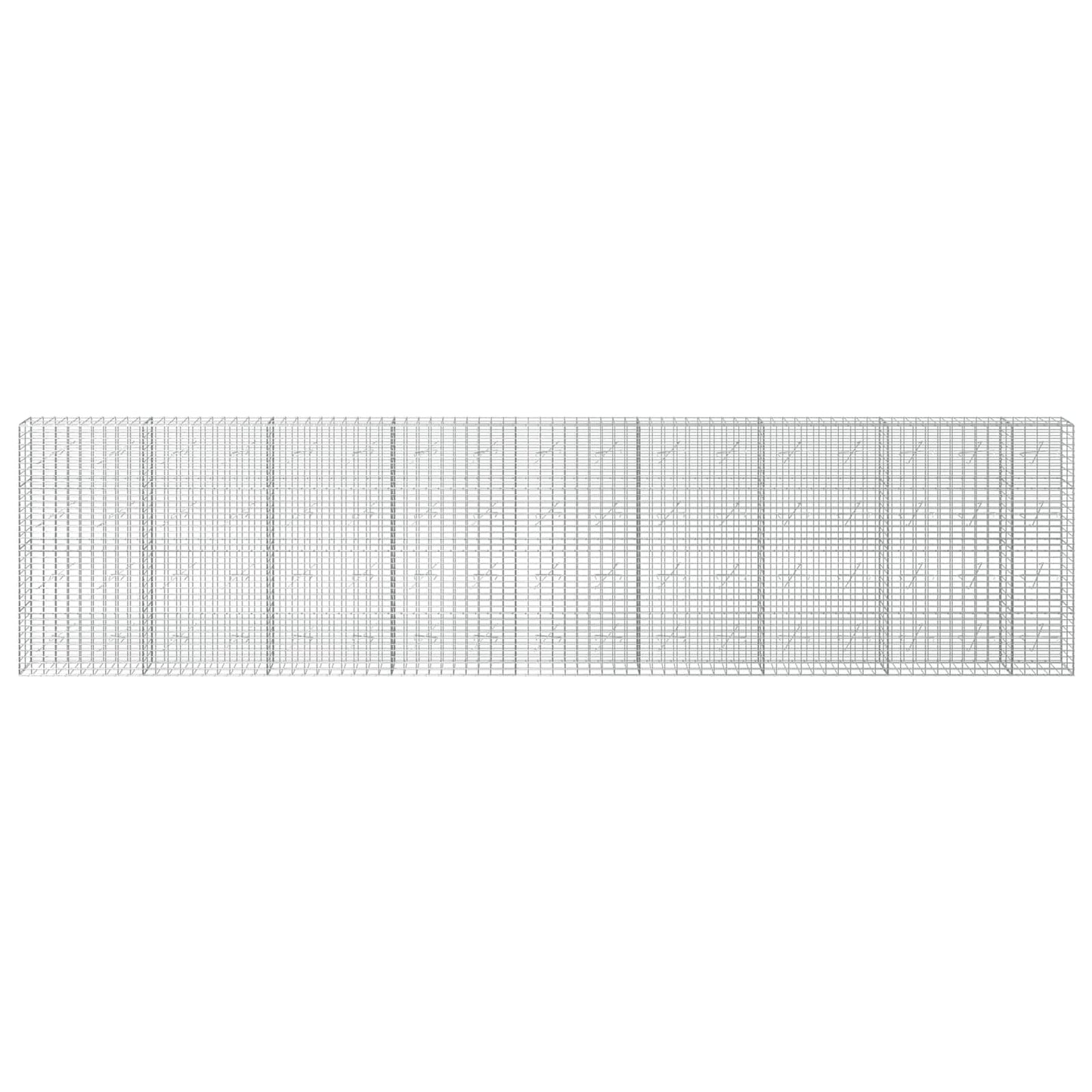 vidaXL Γκαμπιόν με σύρμα 5 mm και πλέγμα 5x10 cm 850x10x200 εκ