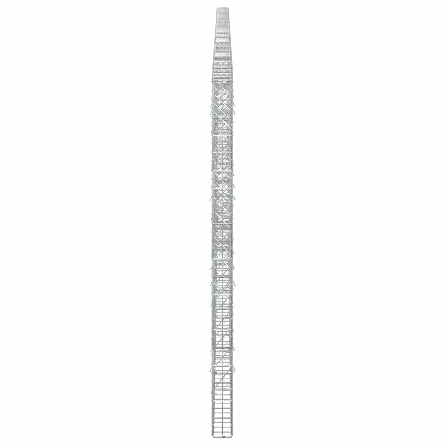 vidaXL Γκαμπιόν με σύρμα 5 mm και πλέγμα 5x10 cm 850x10x200 εκ