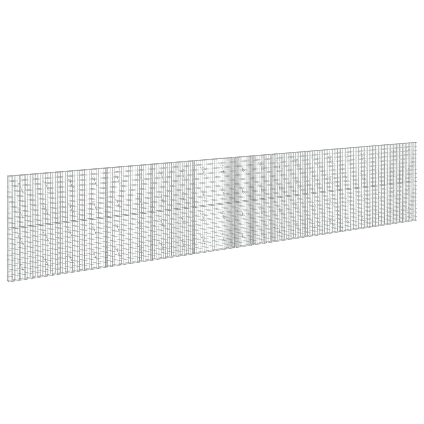 vidaXL Γκαμπιόν με σύρμα 5 mm και πλέγμα 5x10 cm 1050x10x200 εκ