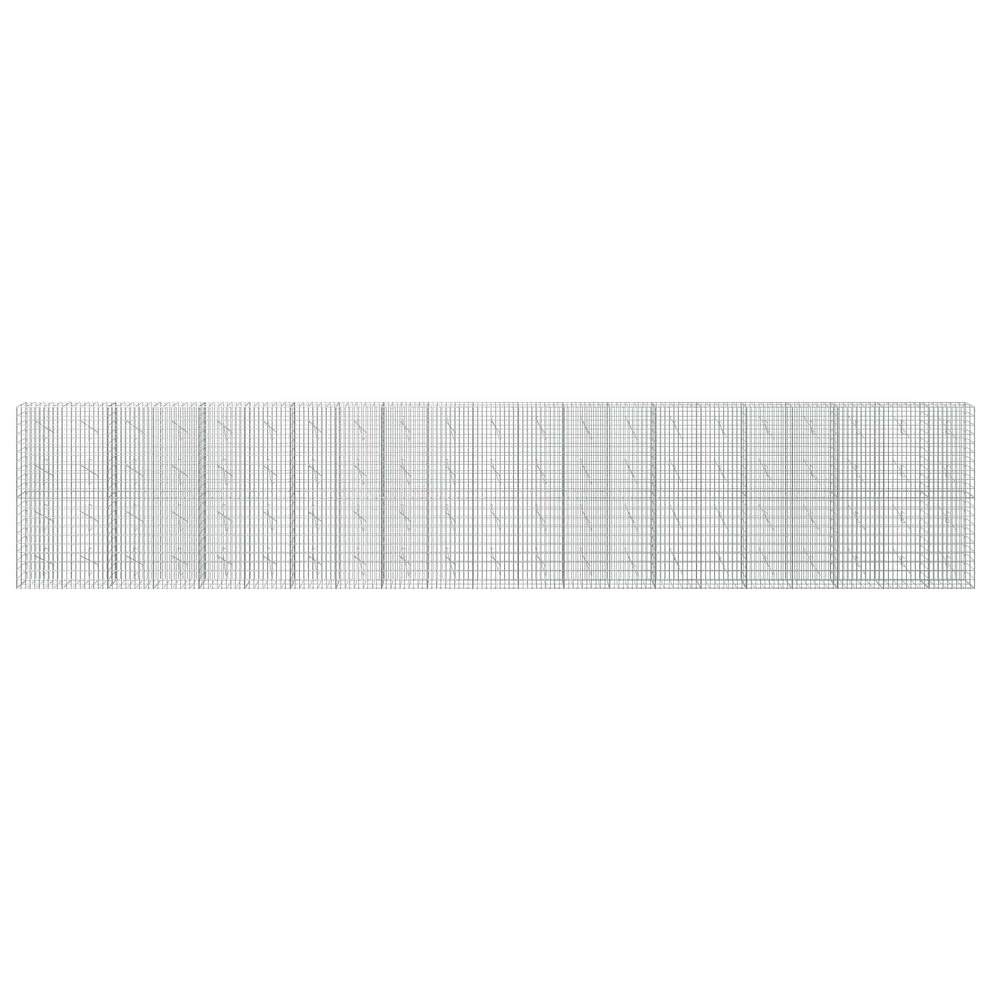vidaXL Γκαμπιόν με σύρμα 5 mm και πλέγμα 5x10 cm 1050x10x200 εκ