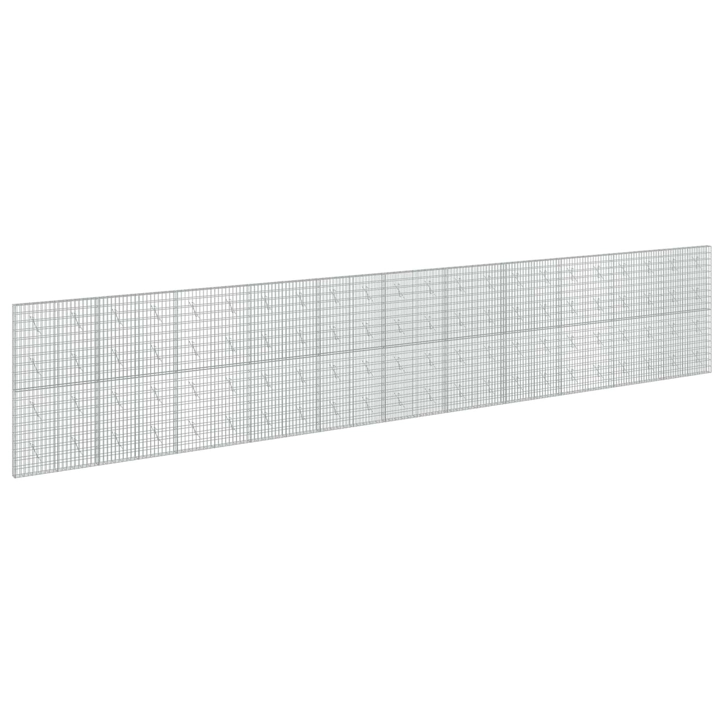 vidaXL Γκαμπιόν με σύρμα 5 mm και πλέγμα 5x10 cm 1100x10x200 εκ
