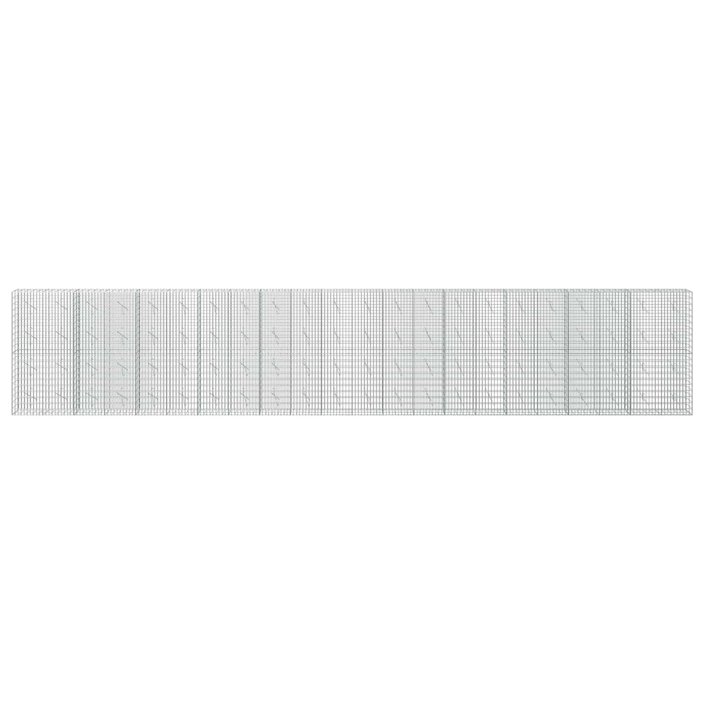 vidaXL Γκαμπιόν με σύρμα 5 mm και πλέγμα 5x10 cm 1100x10x200 εκ