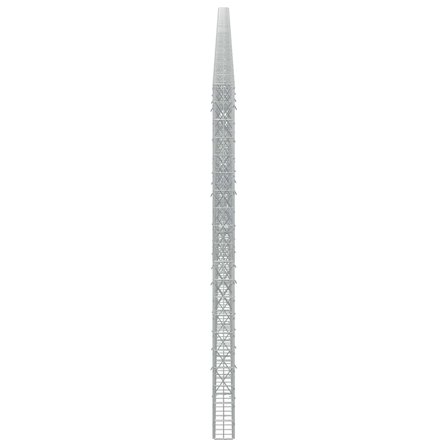 vidaXL Γκαμπιόν με σύρμα 5 mm και πλέγμα 5x10 cm 1100x10x200 εκ