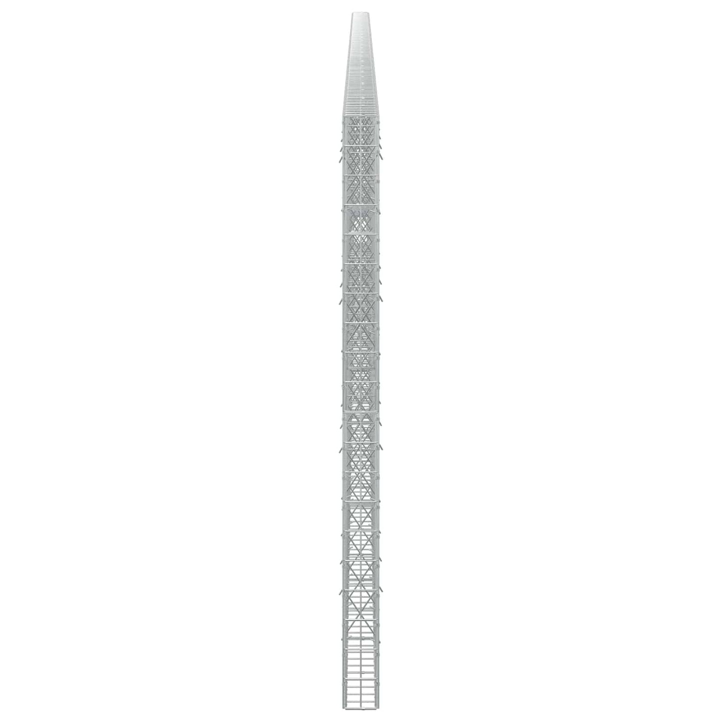 vidaXL Γκαμπιόν με σύρμα 5 mm και πλέγμα 5x10 cm 1200x10x200 εκ