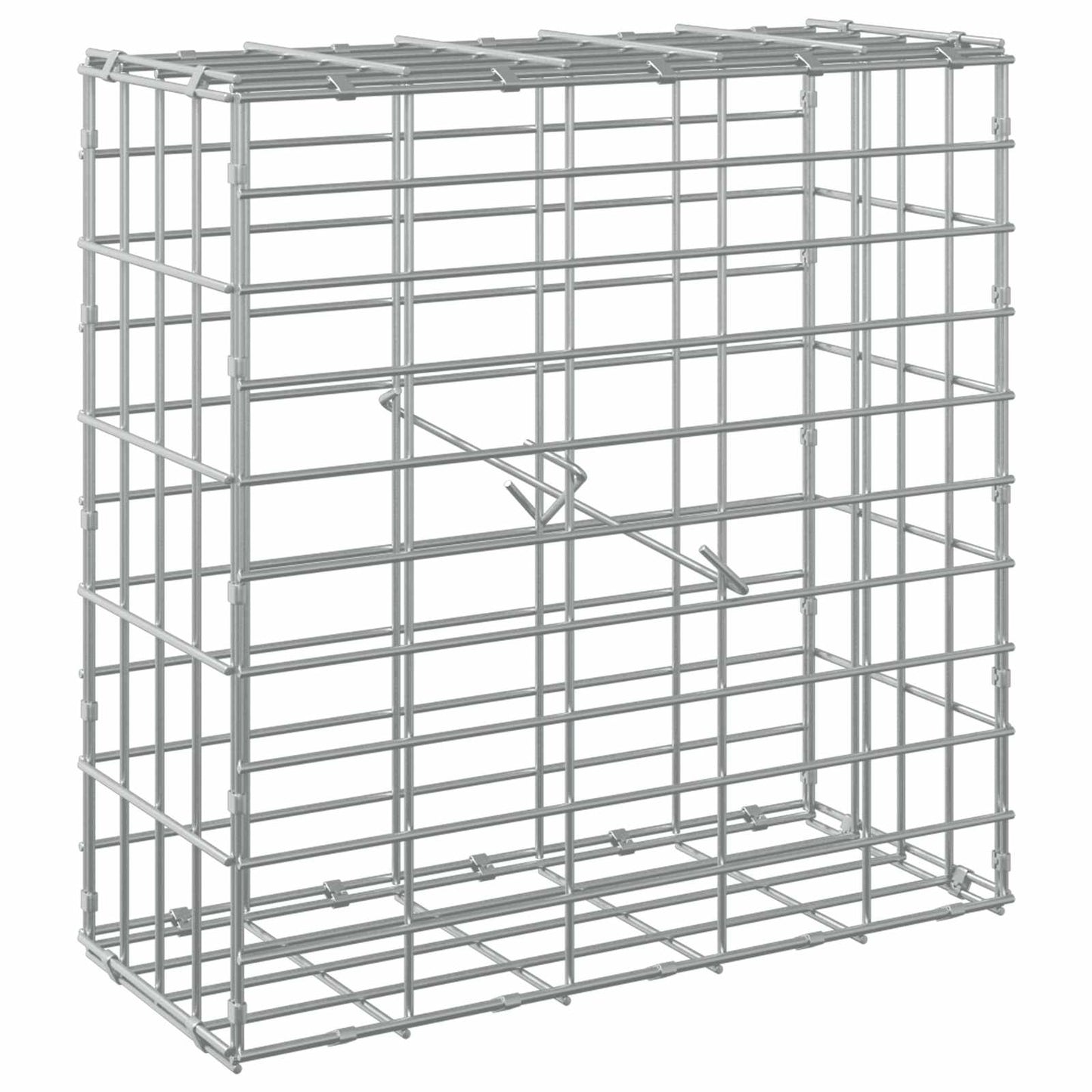 vidaXL Γκαμπιόν με σύρμα 5 mm και πλέγμα 5x10 cm 50x20x50 εκ