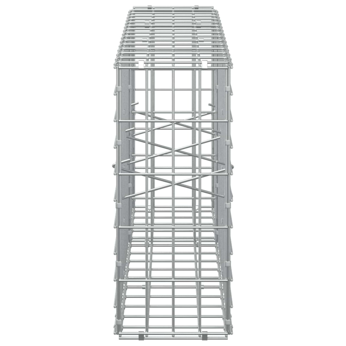 vidaXL Γκαμπιόν με σύρμα 5 mm και πλέγμα 5x10 cm 150x20x50 εκ