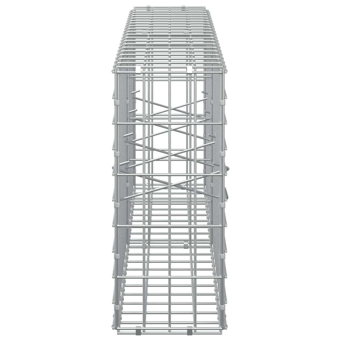 vidaXL Γκαμπιόν με σύρμα 5 mm και πλέγμα 5x10 cm 200x20x50 εκ