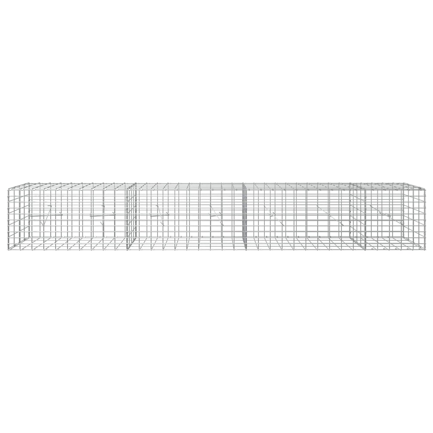 vidaXL Γκαμπιόν με σύρμα 5 mm και πλέγμα 5x10 cm 350x20x50 εκ