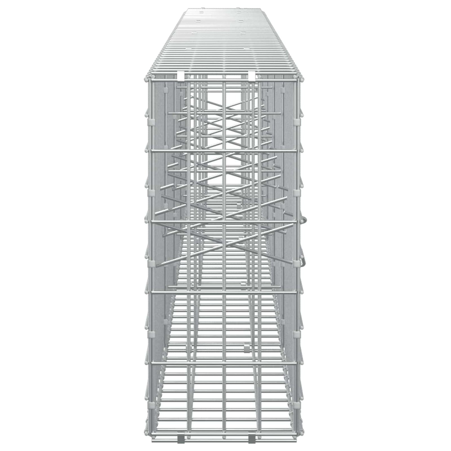 vidaXL Γκαμπιόν με σύρμα 5 mm και πλέγμα 5x10 cm 450x20x50 εκ