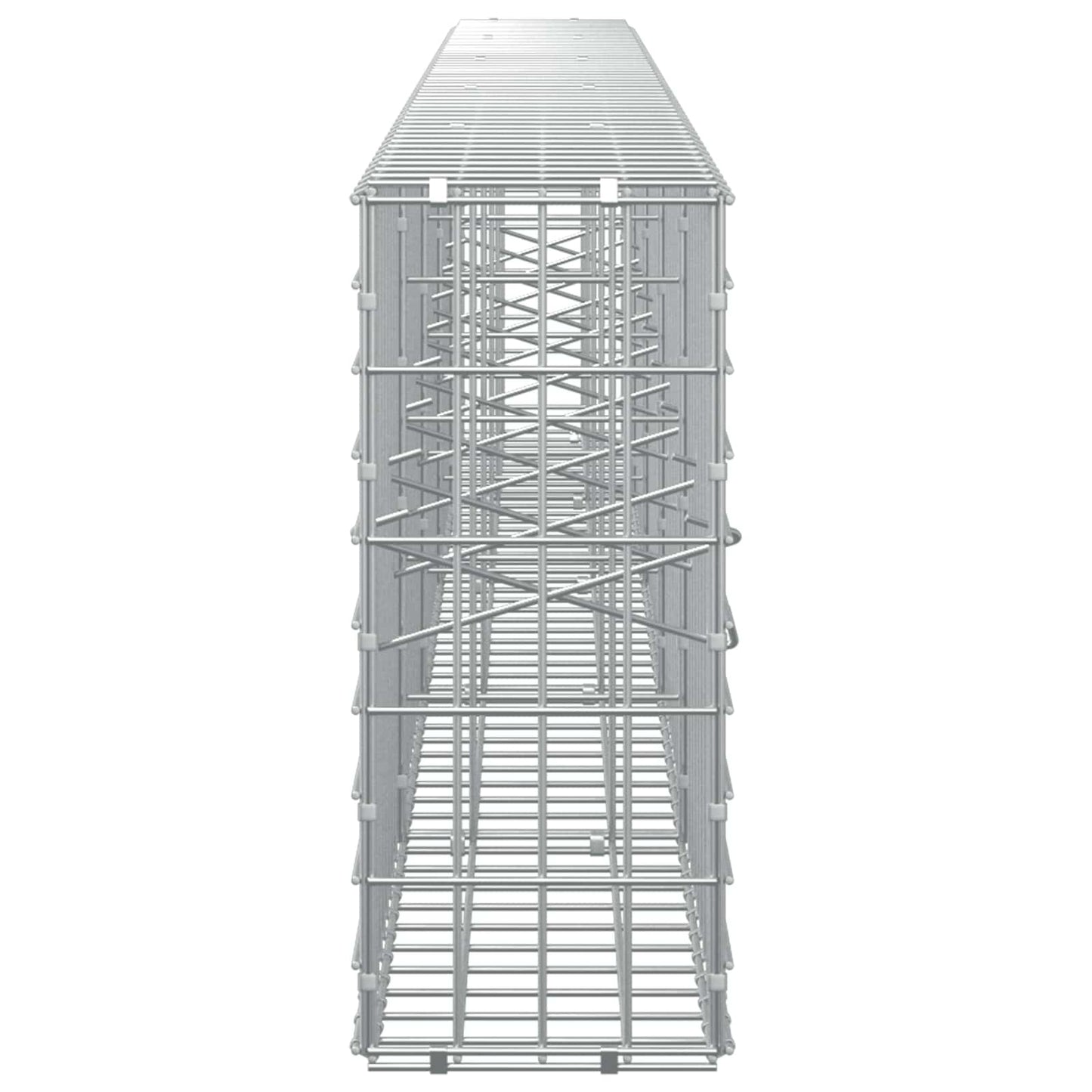vidaXL Γκαμπιόν με σύρμα 5 mm και πλέγμα 5x10 cm 500x20x50 εκ