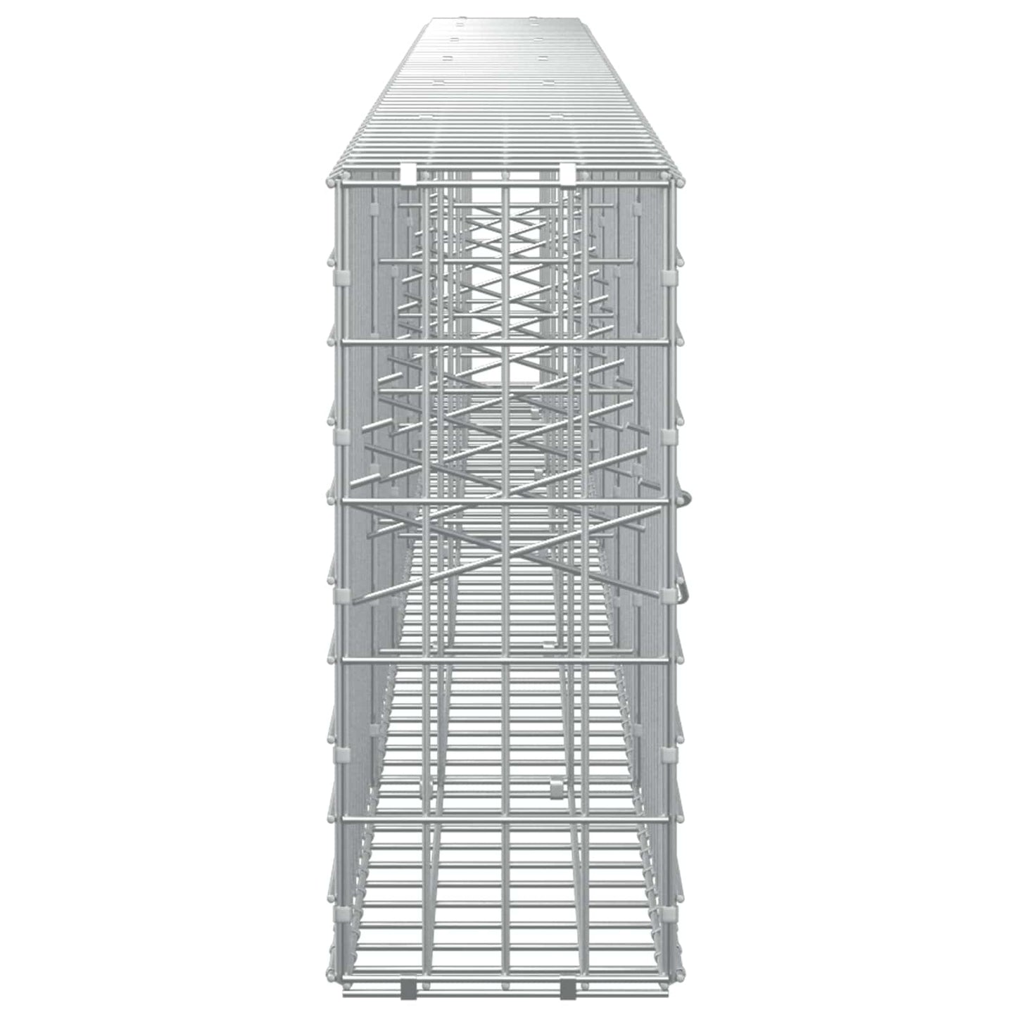 vidaXL Γκαμπιόν με σύρμα 5 mm και πλέγμα 5x10 cm 550x20x50 εκ