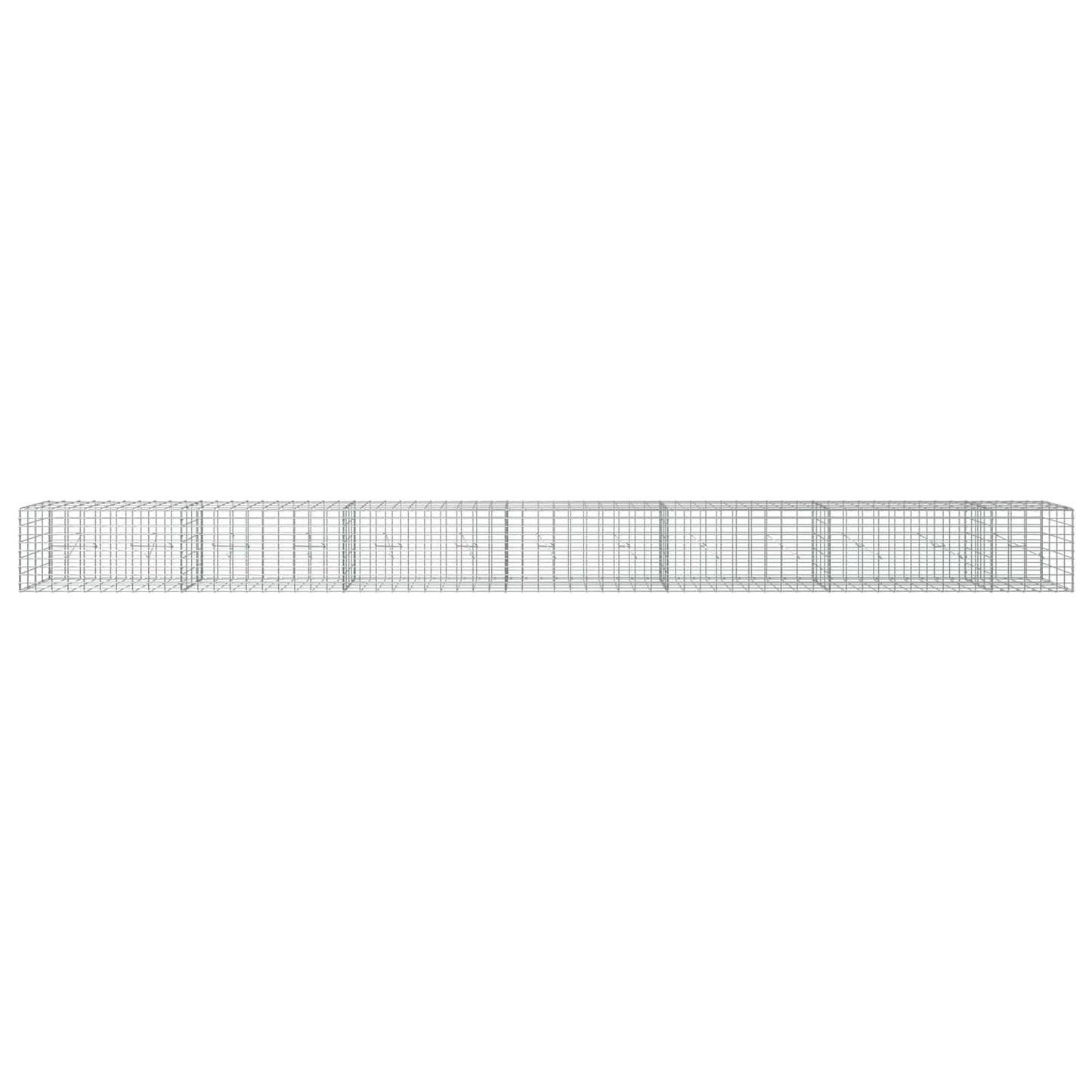vidaXL Γκαμπιόν με σύρμα 5 mm και πλέγμα 5x10 cm 650x20x50 εκ