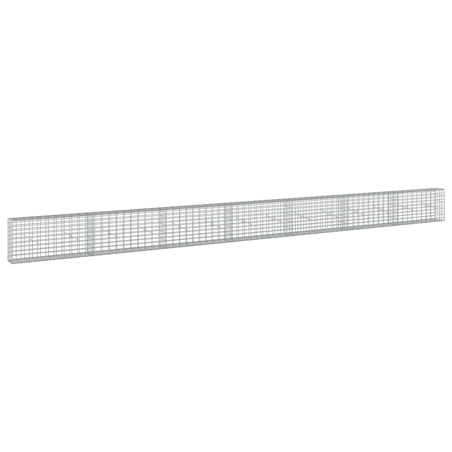vidaXL Γκαμπιόν με σύρμα 5 mm και πλέγμα 5x10 cm 700x20x50 εκ