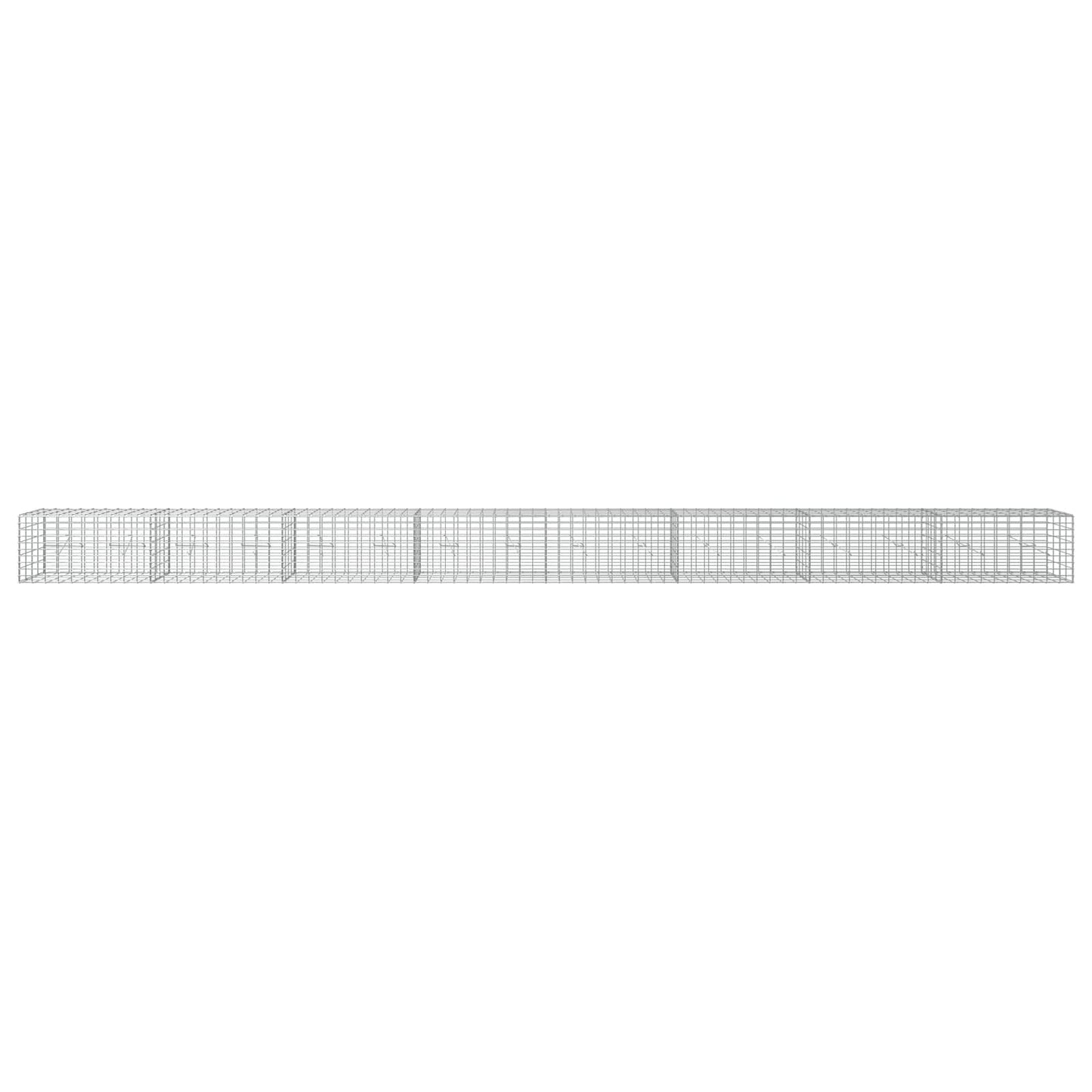 vidaXL Γκαμπιόν με σύρμα 5 mm και πλέγμα 5x10 cm 800x20x50 εκ