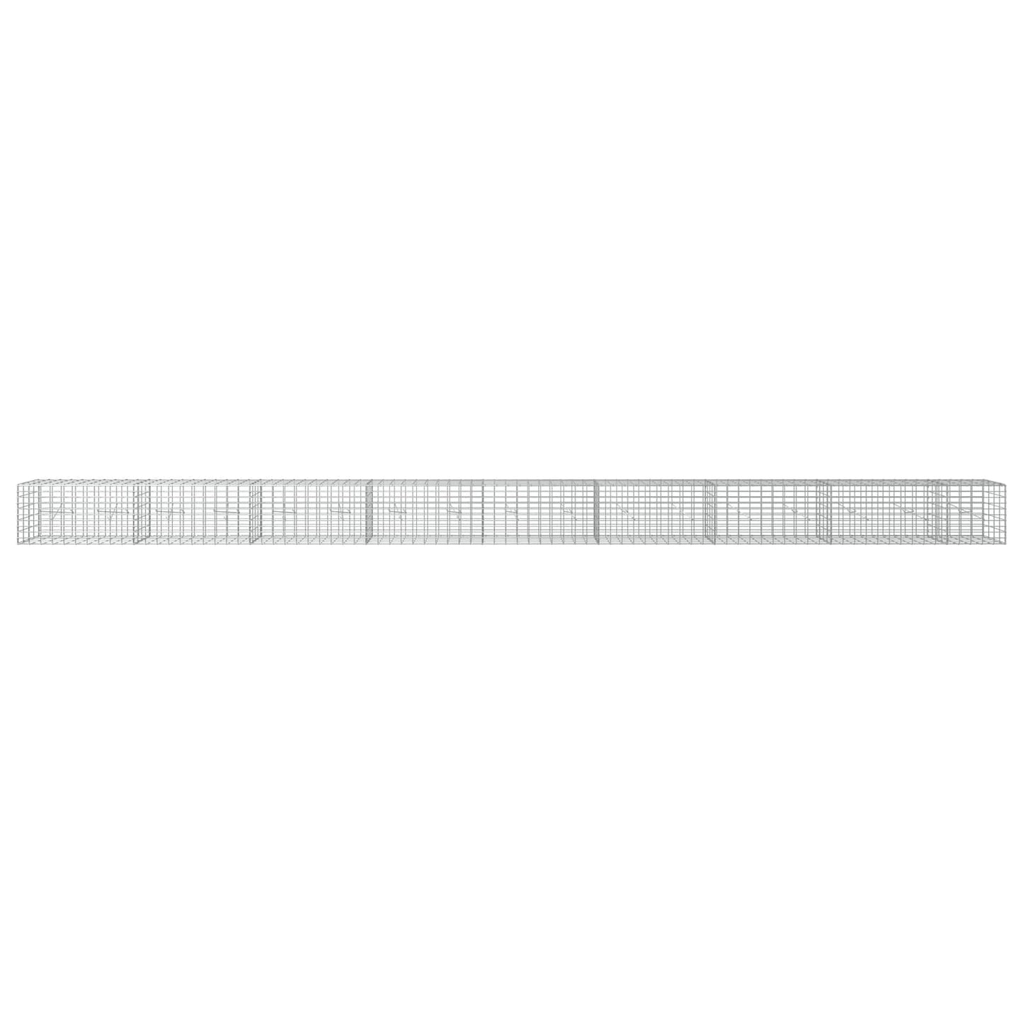 vidaXL Γκαμπιόν με σύρμα 5 mm και πλέγμα 5x10 cm 850x20x50 εκ