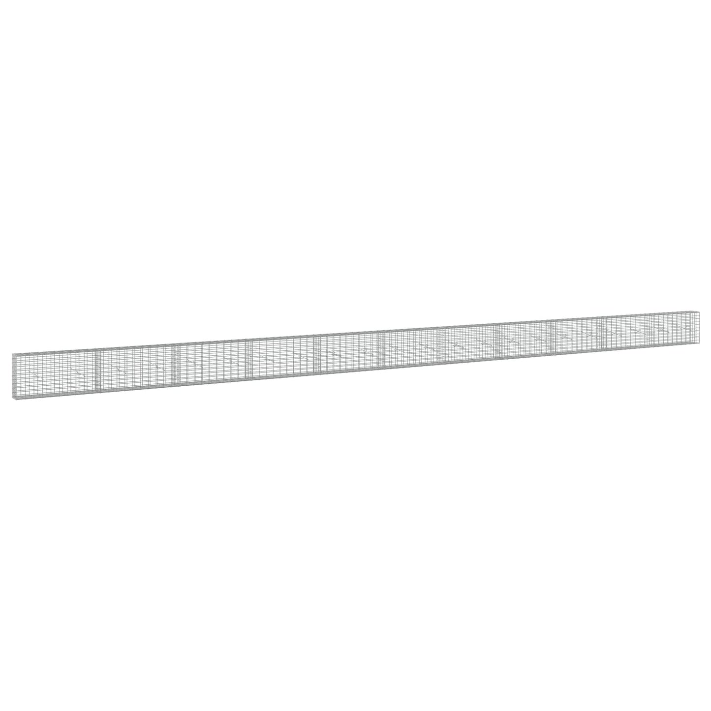vidaXL Γκαμπιόν με σύρμα 5 mm και πλέγμα 5x10 cm 1100x20x50 εκ