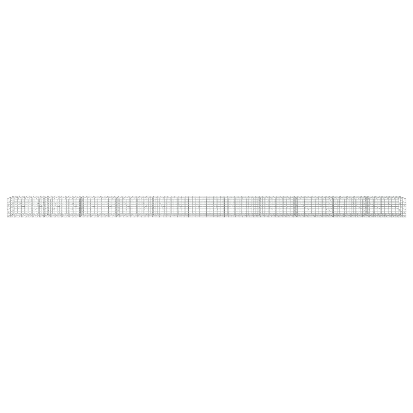 vidaXL Γκαμπιόν με σύρμα 5 mm και πλέγμα 5x10 cm 1100x20x50 εκ