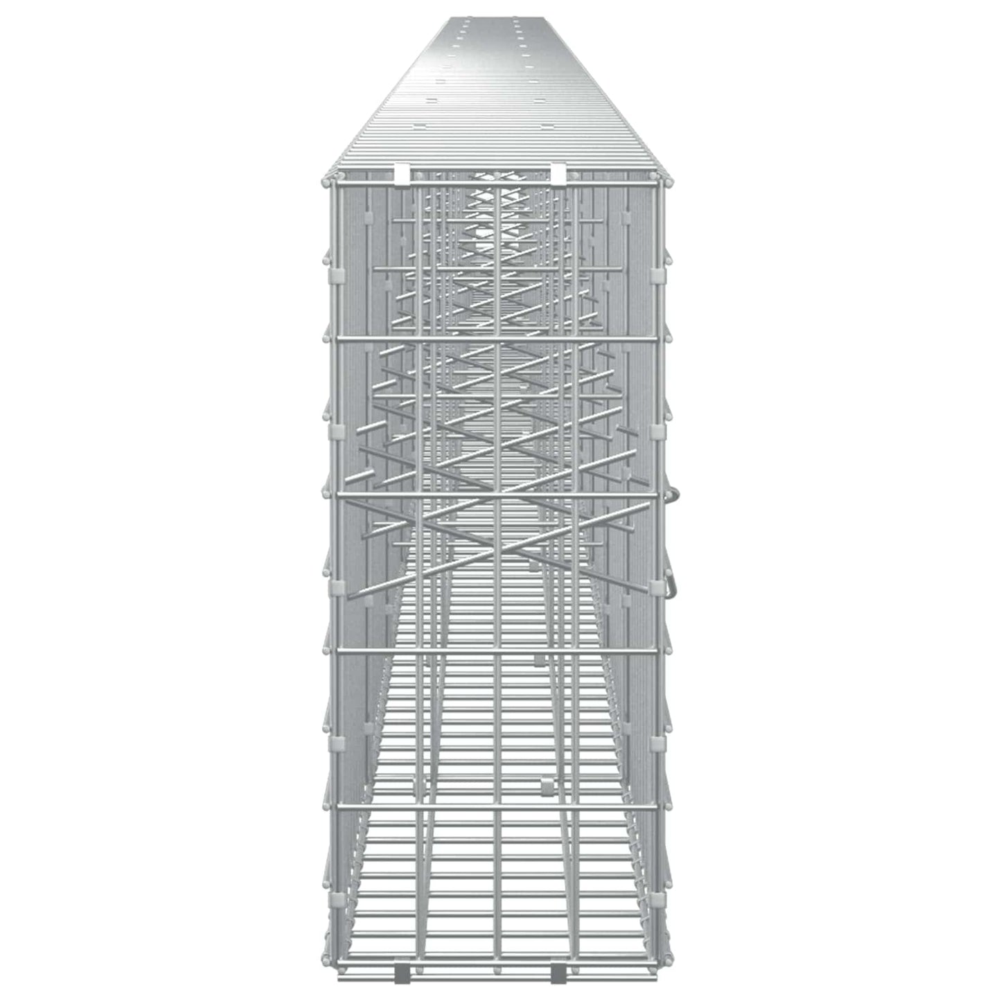 vidaXL Γκαμπιόν με σύρμα 5 mm και πλέγμα 5x10 cm 1100x20x50 εκ