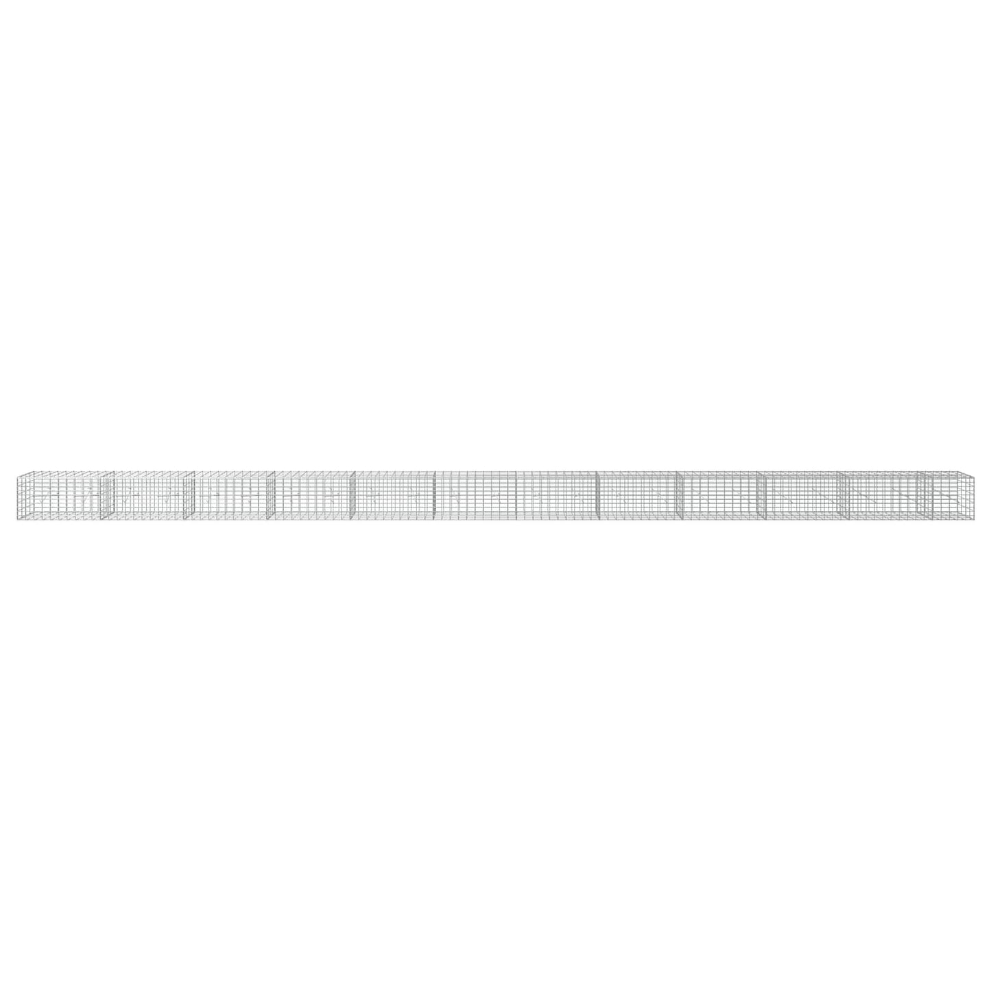 vidaXL Γκαμπιόν με σύρμα 5 mm και πλέγμα 5x10 cm 1150x20x50 εκ