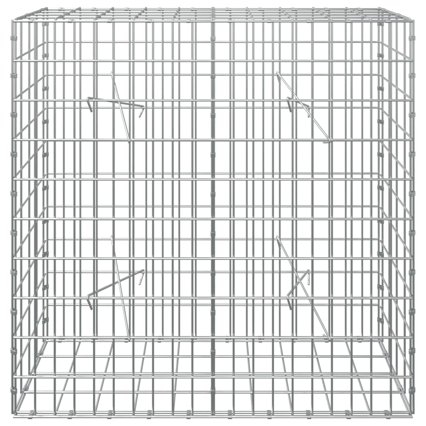 vidaXL Γκαμπιόν με σύρμα 5 mm και πλέγμα 5x10 cm 100x20x100 εκ.