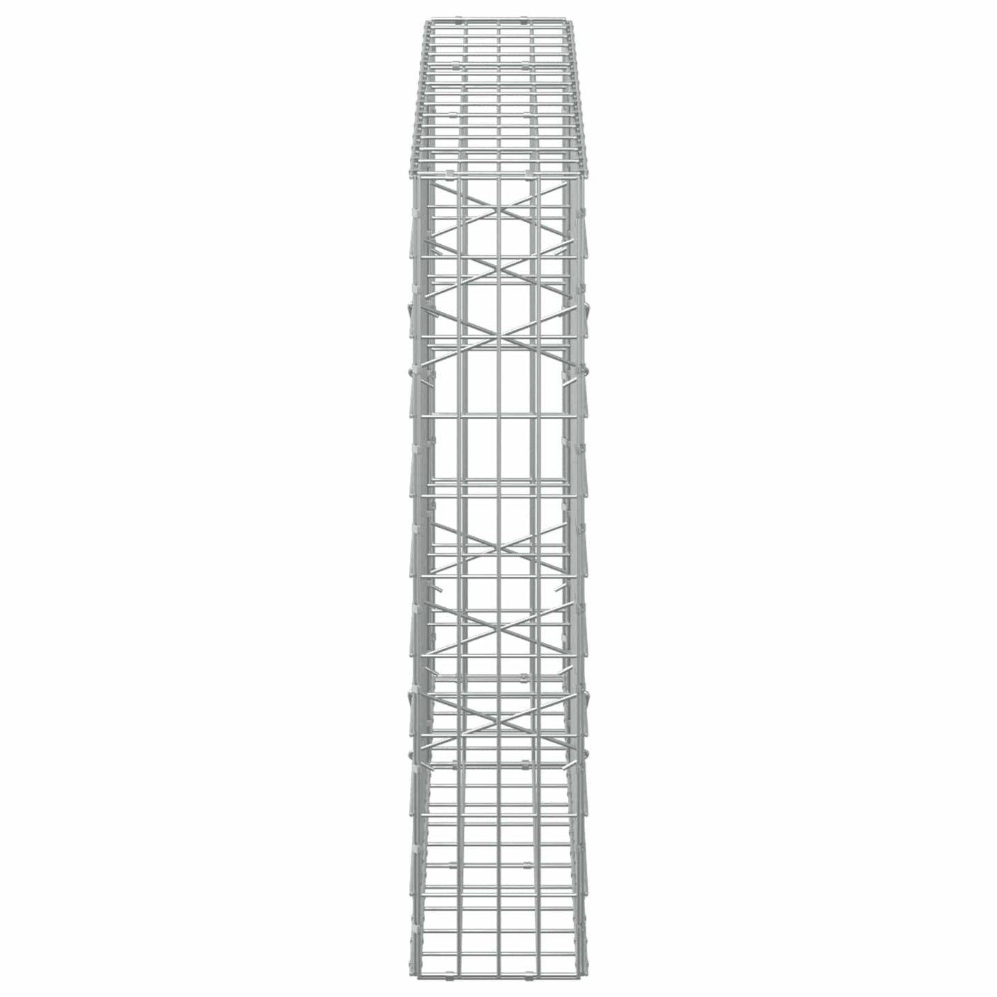 vidaXL Γκαμπιόν με σύρμα 5 mm και πλέγμα 5x10 cm 150x20x100 εκ