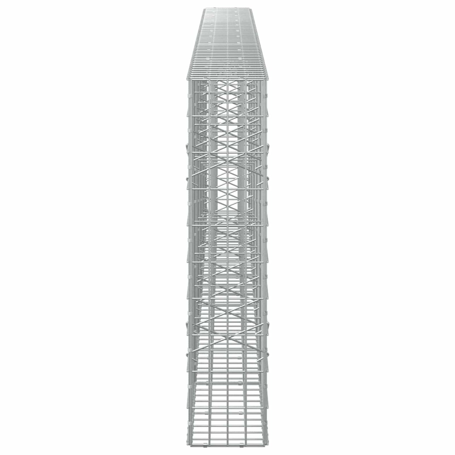 vidaXL Γκαμπιόν με σύρμα 5 mm και πλέγμα 5x10 cm 550x20x100 εκ.