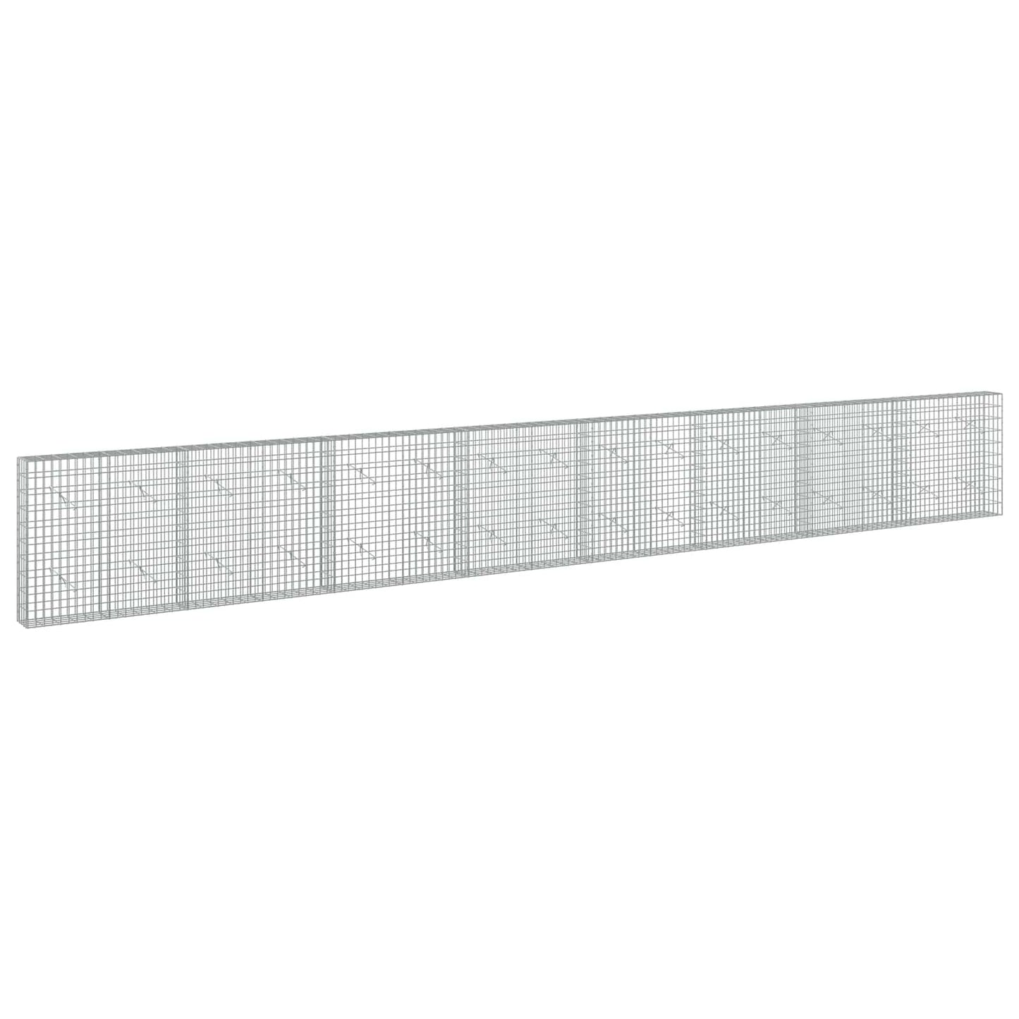 vidaXL Γκαμπιόν με σύρμα 5 mm και πλέγμα 5x10 cm 800x20x100 εκ