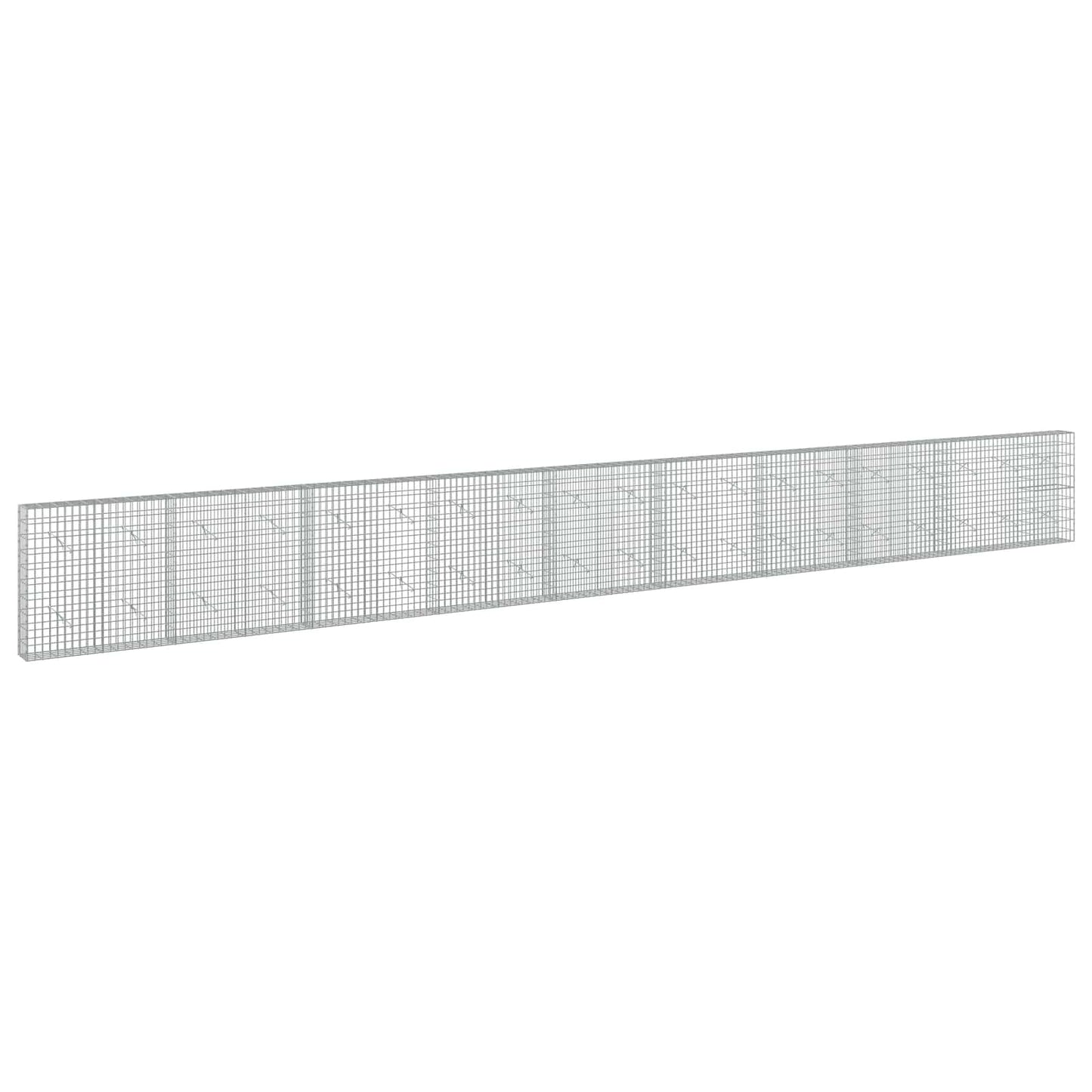 vidaXL Γκαμπιόν με σύρμα 5 mm και πλέγμα 5x10 cm 950x20x100 εκ.