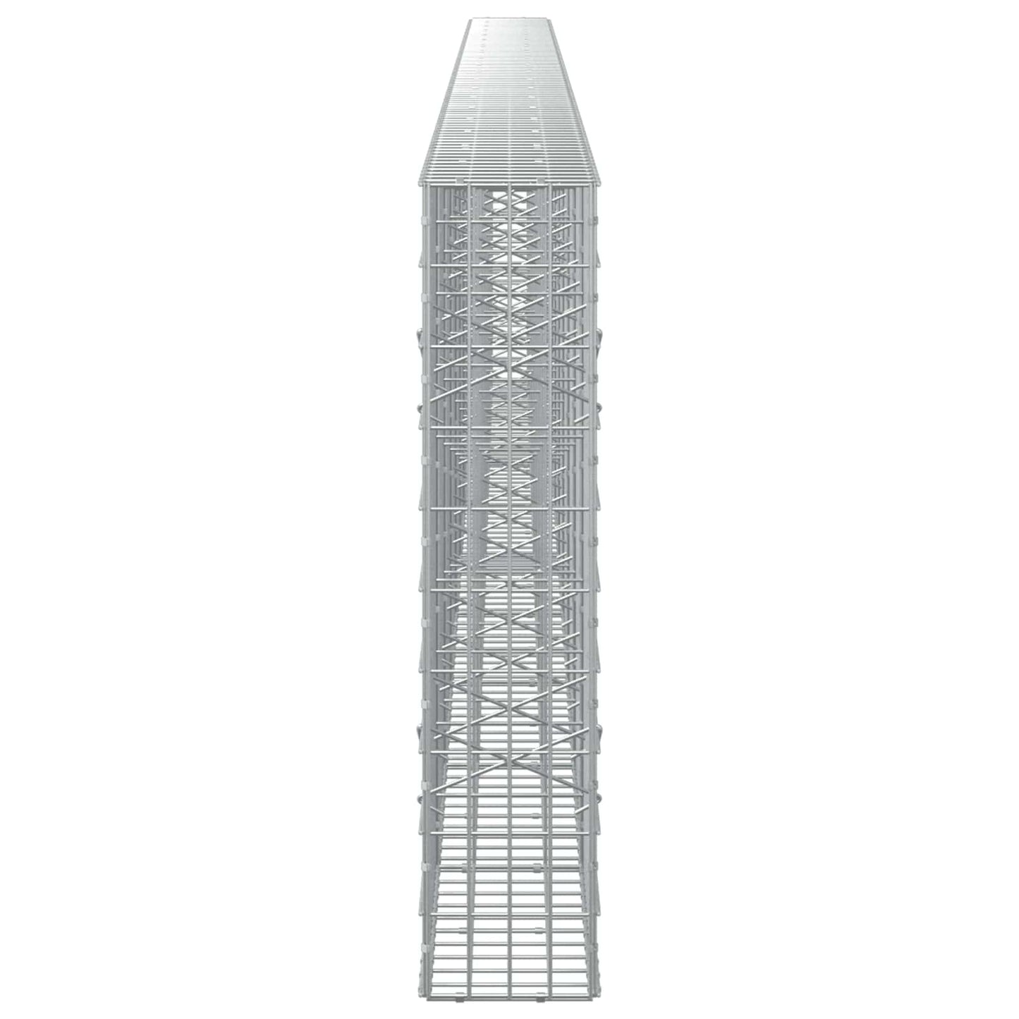 vidaXL Γκαμπιόν με σύρμα 5 mm και πλέγμα 5x10 cm 950x20x100 εκ.