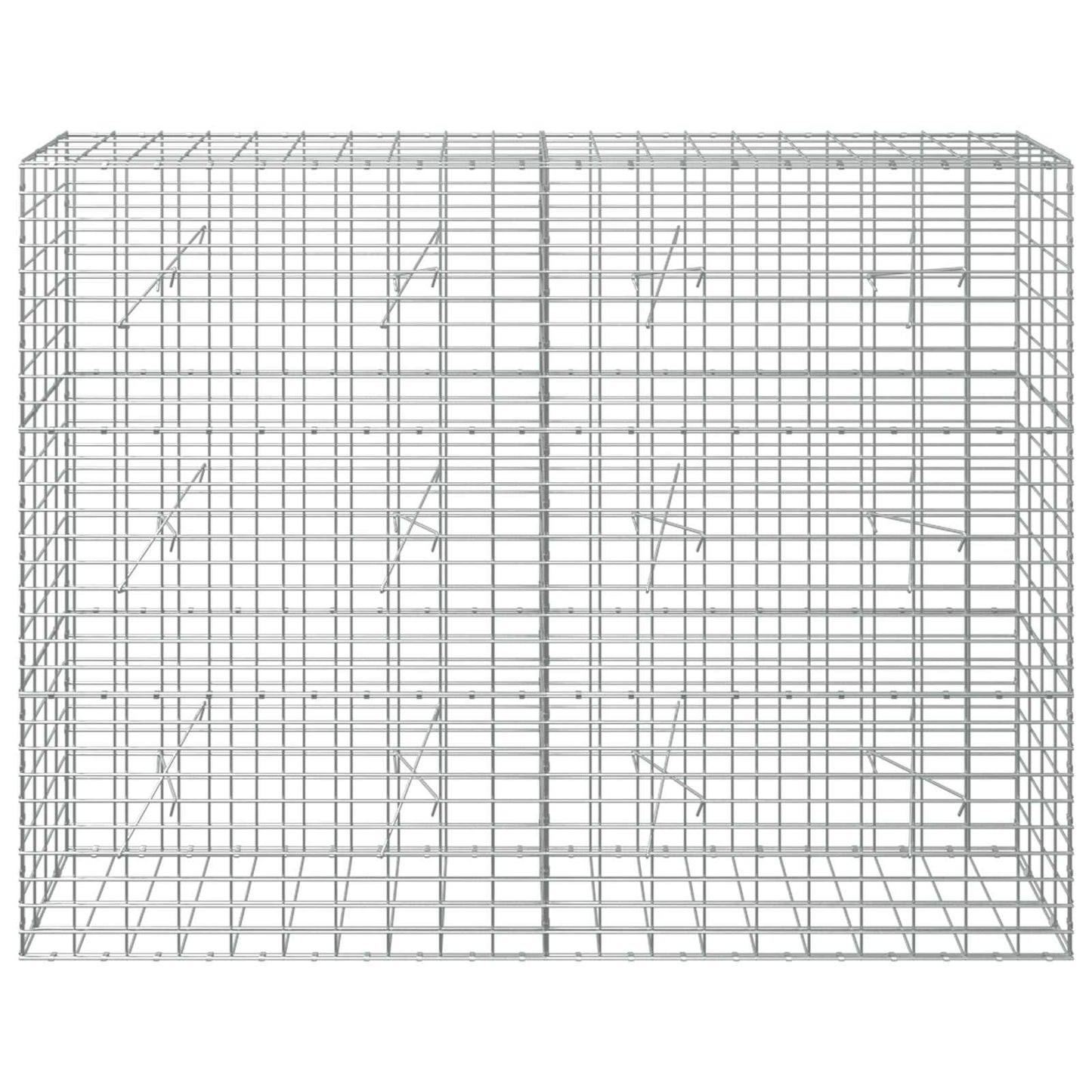 vidaXL Γκαμπιόν με σύρμα 5 mm και πλέγμα 5x10 cm 200x20x150 εκ