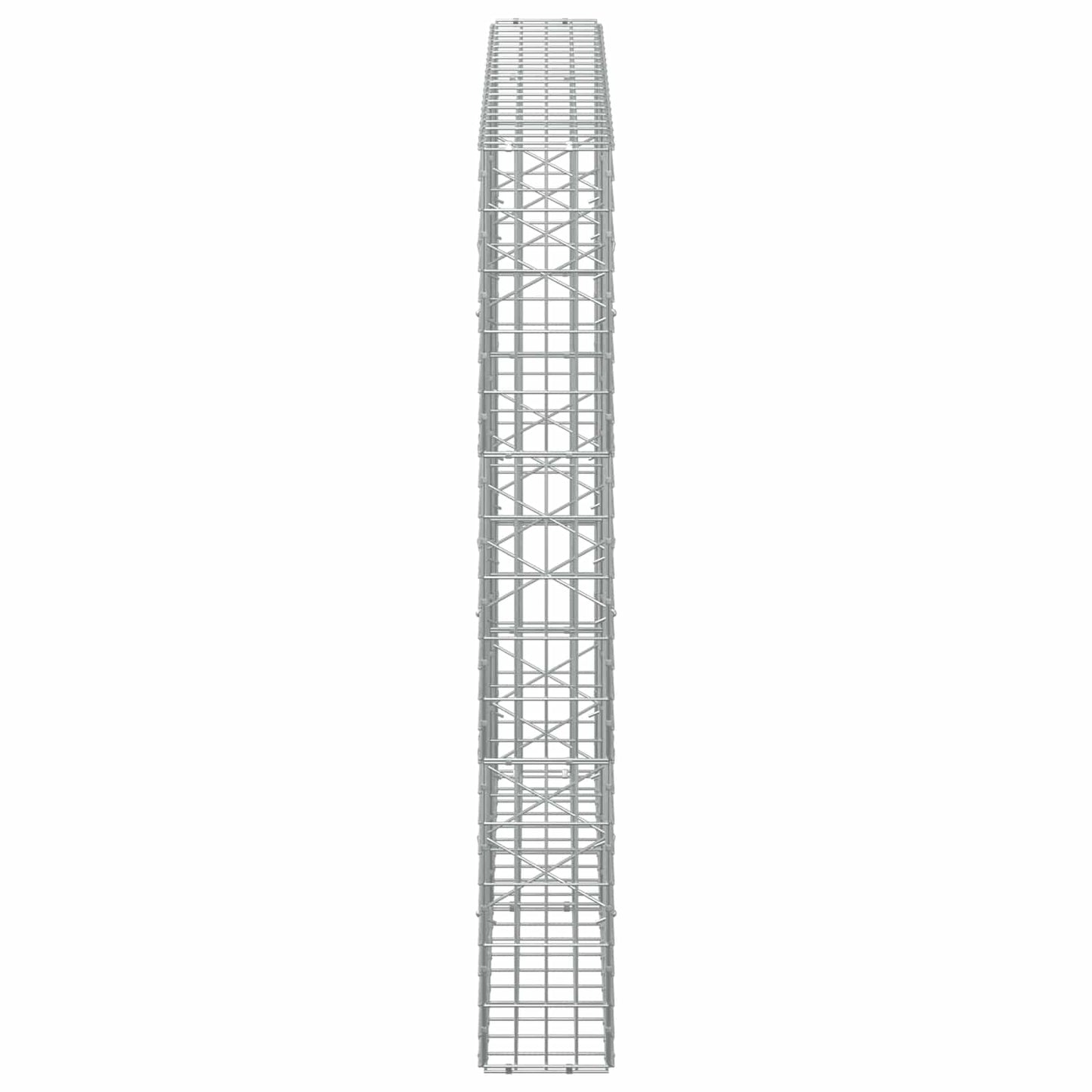 vidaXL Γκαμπιόν με σύρμα 5 mm και πλέγμα 5x10 cm 200x20x150 εκ