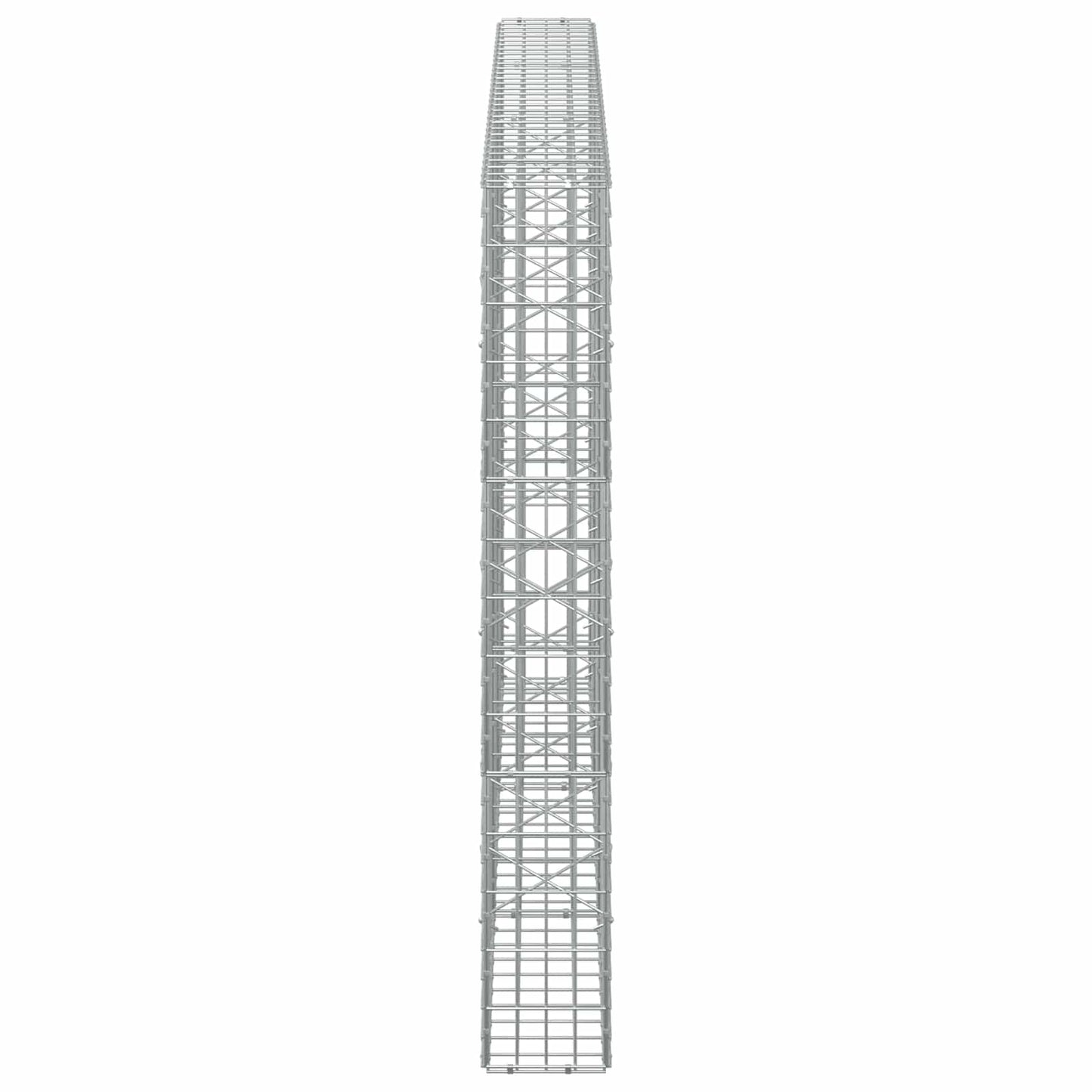 vidaXL Γκαμπιόν με σύρμα 5 mm και πλέγμα 5x10 cm 300x20x150 εκ