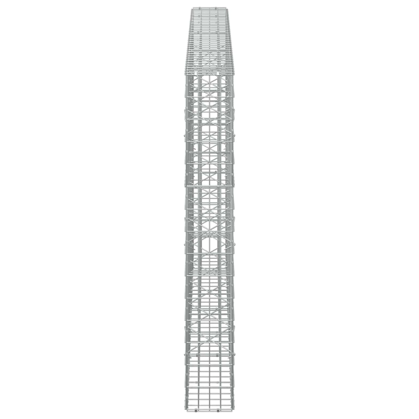 vidaXL Γκαμπιόν με σύρμα 5 mm και πλέγμα 5x10 cm 350x20x150 εκ