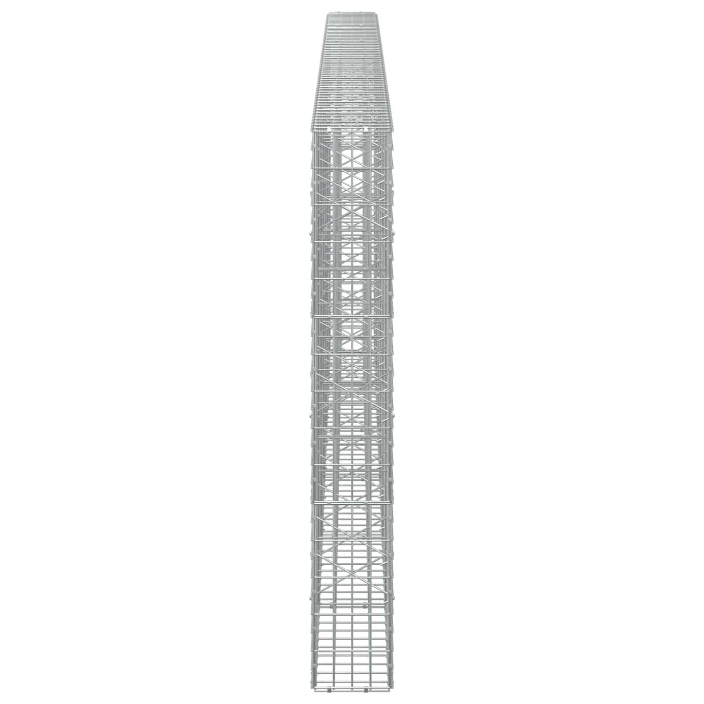 vidaXL Γκαμπιόν με σύρμα 5 mm και πλέγμα 5x10 cm 600x20x150 εκ