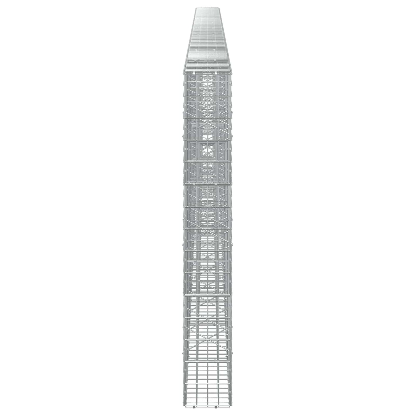 vidaXL Γκαμπιόν με σύρμα 5 mm και πλέγμα 5x10 cm 1000x20x150 εκ