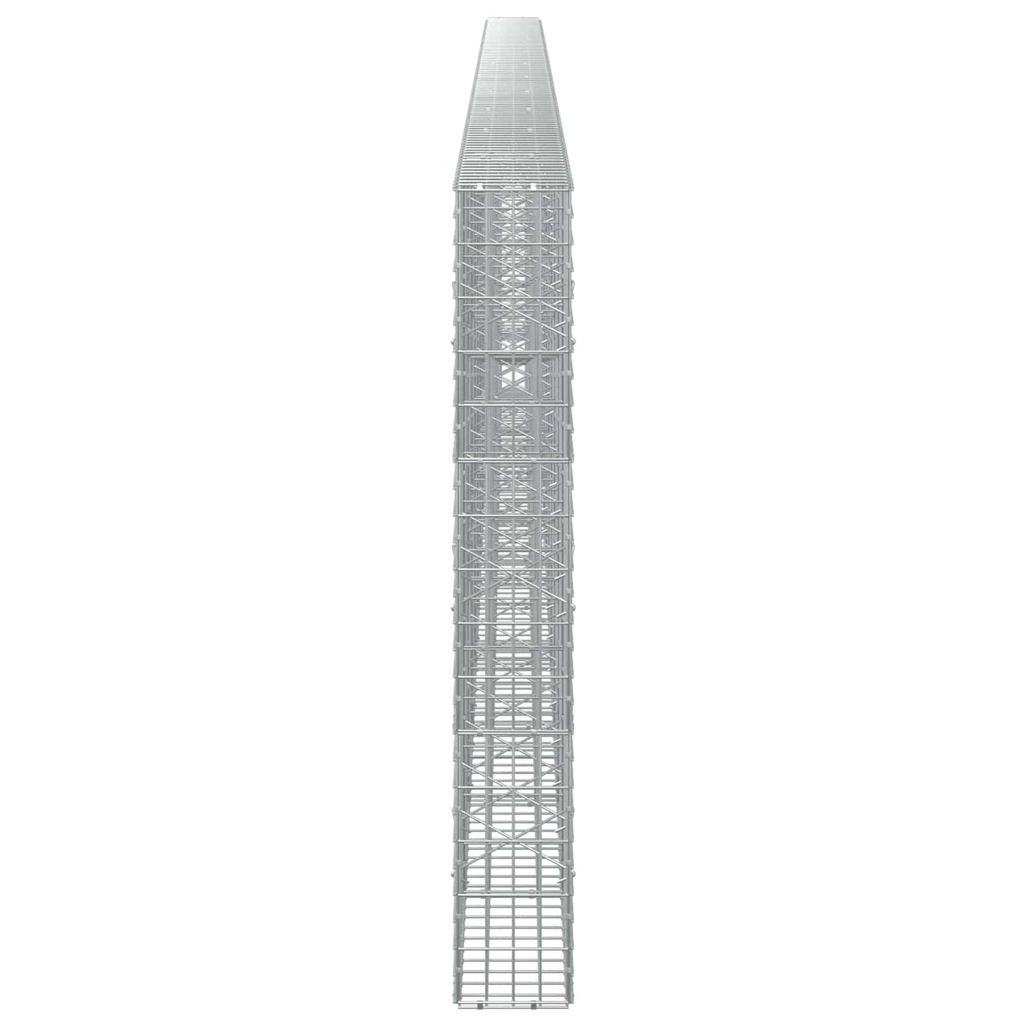 vidaXL Γκαμπιόν με σύρμα 5 mm και πλέγμα 5x10 cm 1100x20x150 εκ