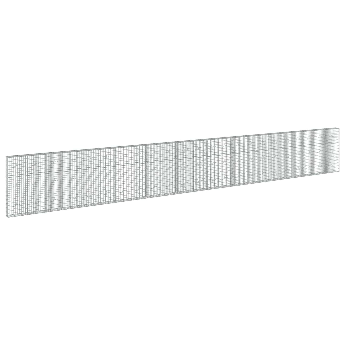 vidaXL Γκαμπιόν με σύρμα 5 mm και πλέγμα 5x10 cm 1150x20x150 εκ
