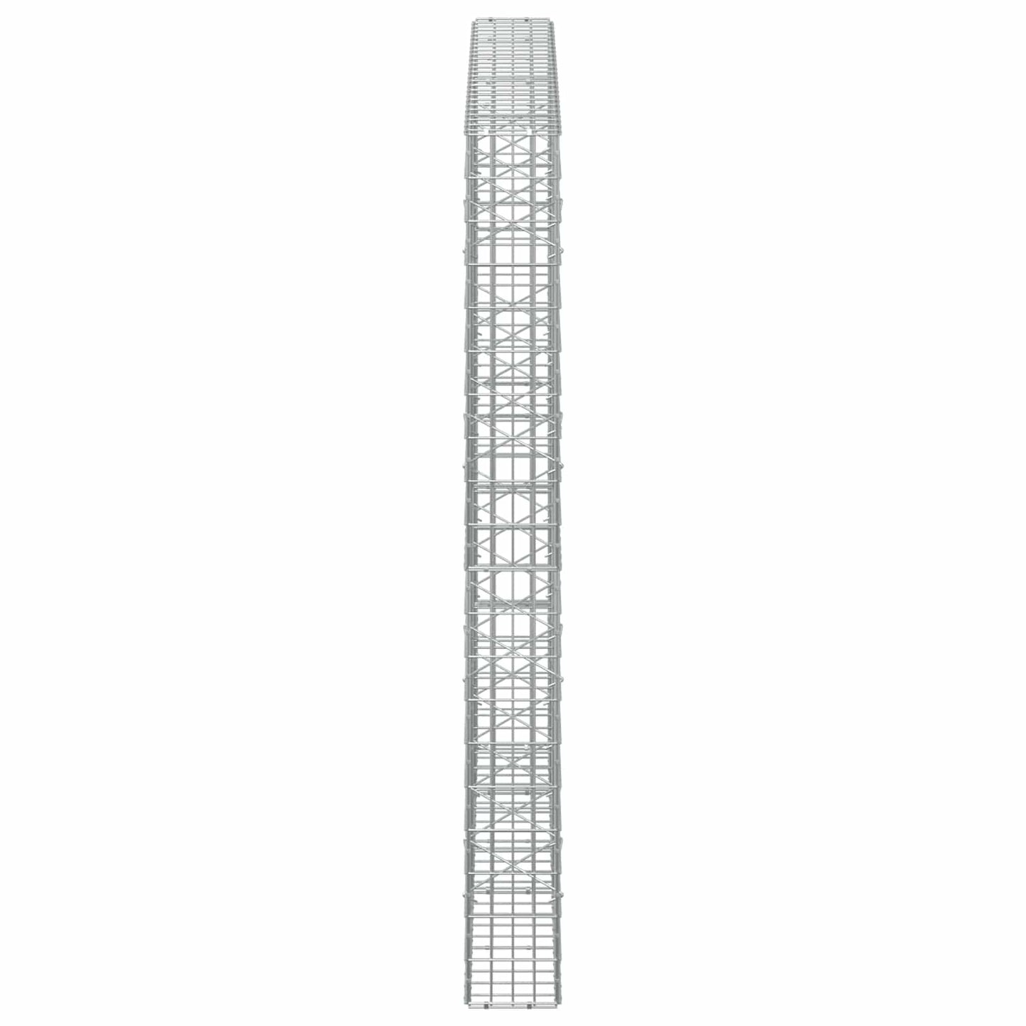 vidaXL Γκαμπιόν με σύρμα 5 mm και πλέγμα 5x10 cm 250x20x200 εκ.