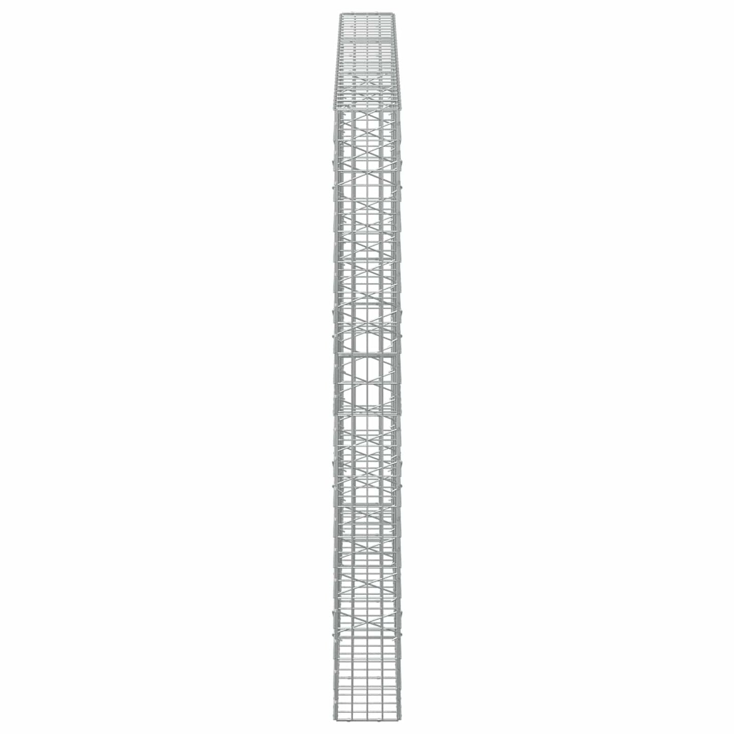 vidaXL Γκαμπιόν με σύρμα 5 mm και πλέγμα 5x10 cm 300x20x200 εκ