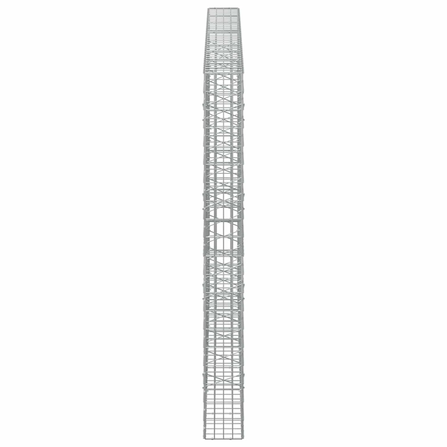 vidaXL Γκαμπιόν με σύρμα 5 mm και πλέγμα 5x10 cm 350x20x200 εκ.