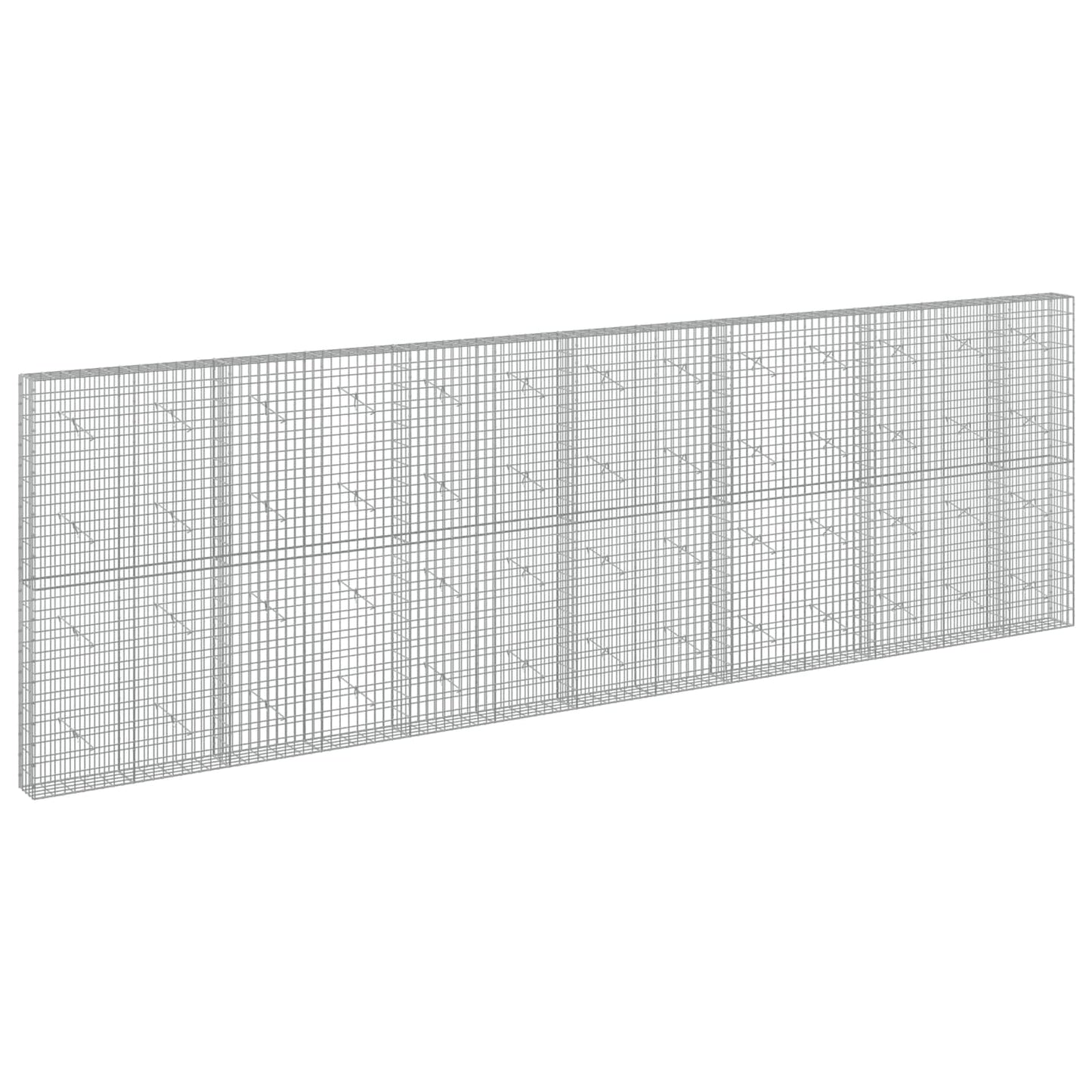 vidaXL Γκαμπιόν με σύρμα 5 mm και πλέγμα 5x10 cm 650x20x200 εκ