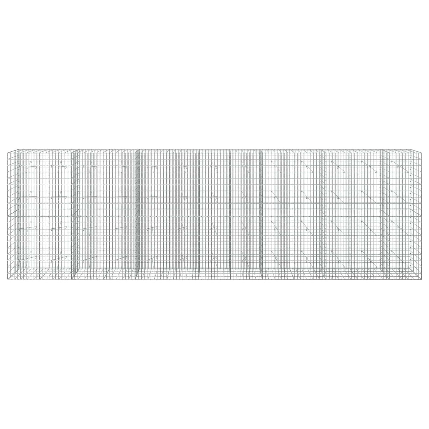 vidaXL Γκαμπιόν με σύρμα 5 mm και πλέγμα 5x10 cm 650x20x200 εκ