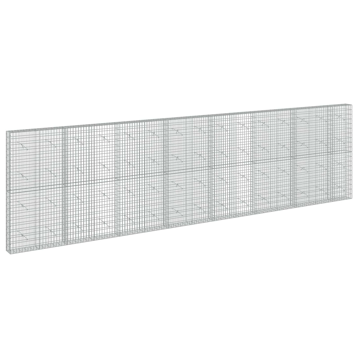 vidaXL Γκαμπιόν με σύρμα 5 mm και πλέγμα 5x10 cm 750x20x200 εκ