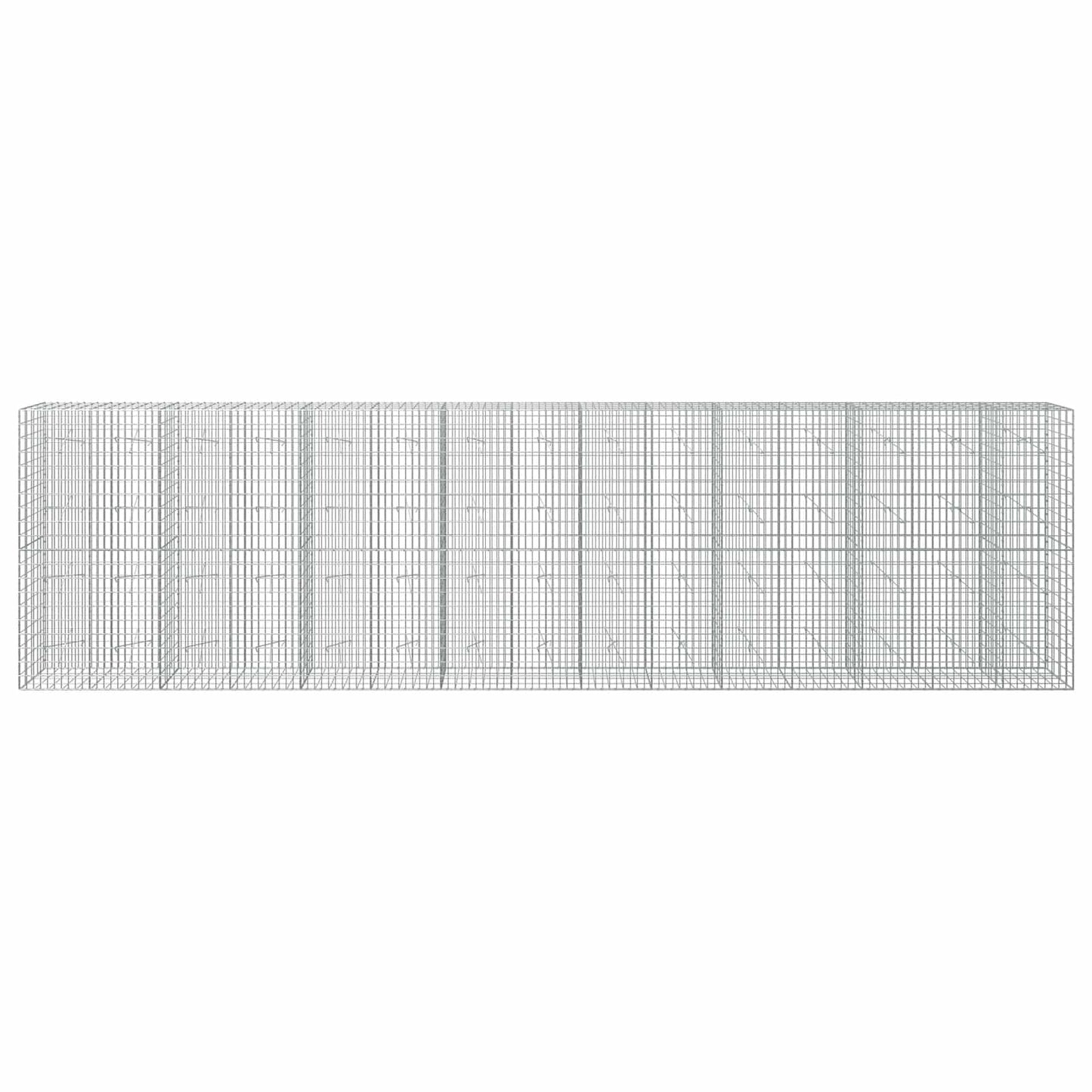 vidaXL Γκαμπιόν με σύρμα 5 mm και πλέγμα 5x10 cm 750x20x200 εκ