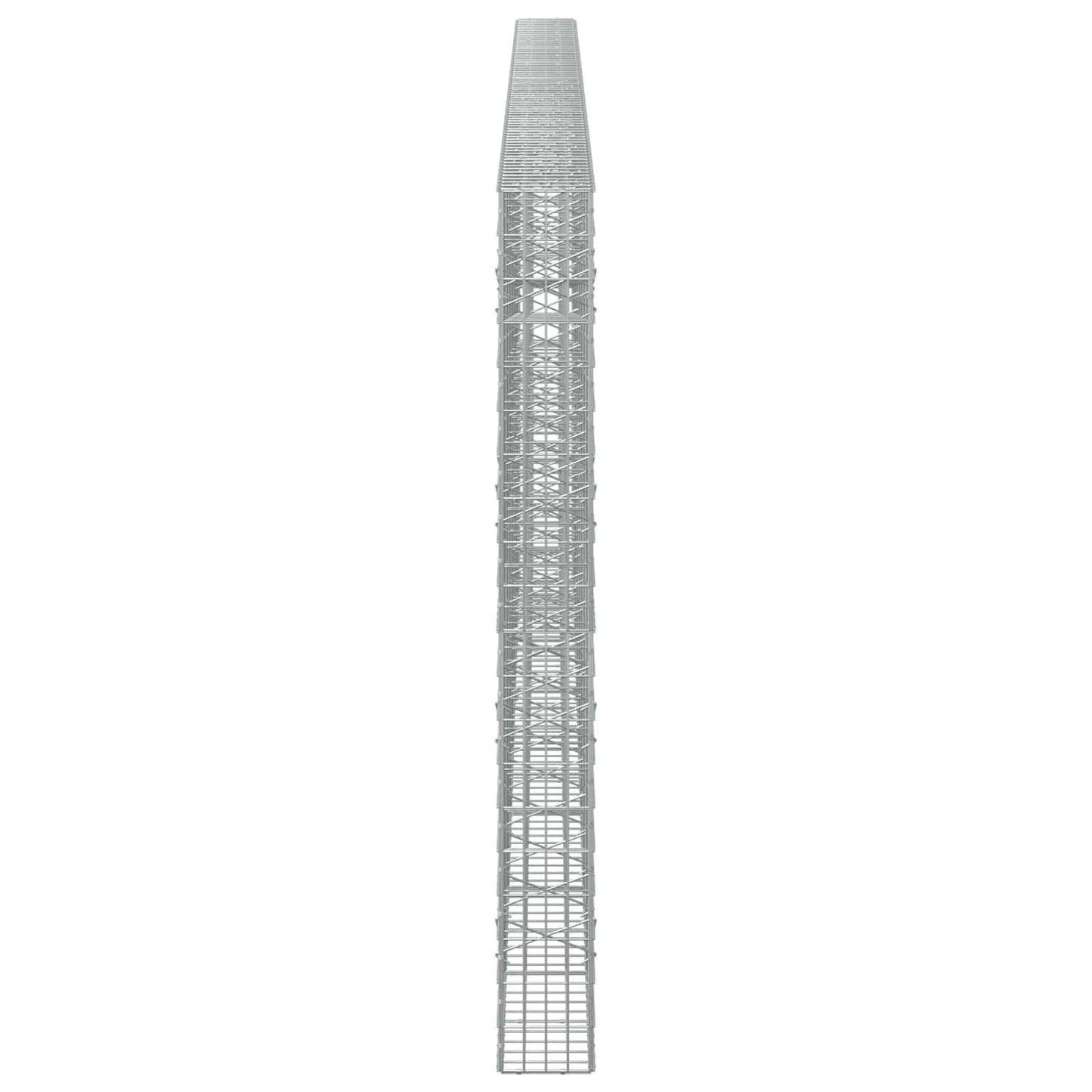 vidaXL Γκαμπιόν με σύρμα 5 mm και πλέγμα 5x10 cm 800x20x200 εκ.