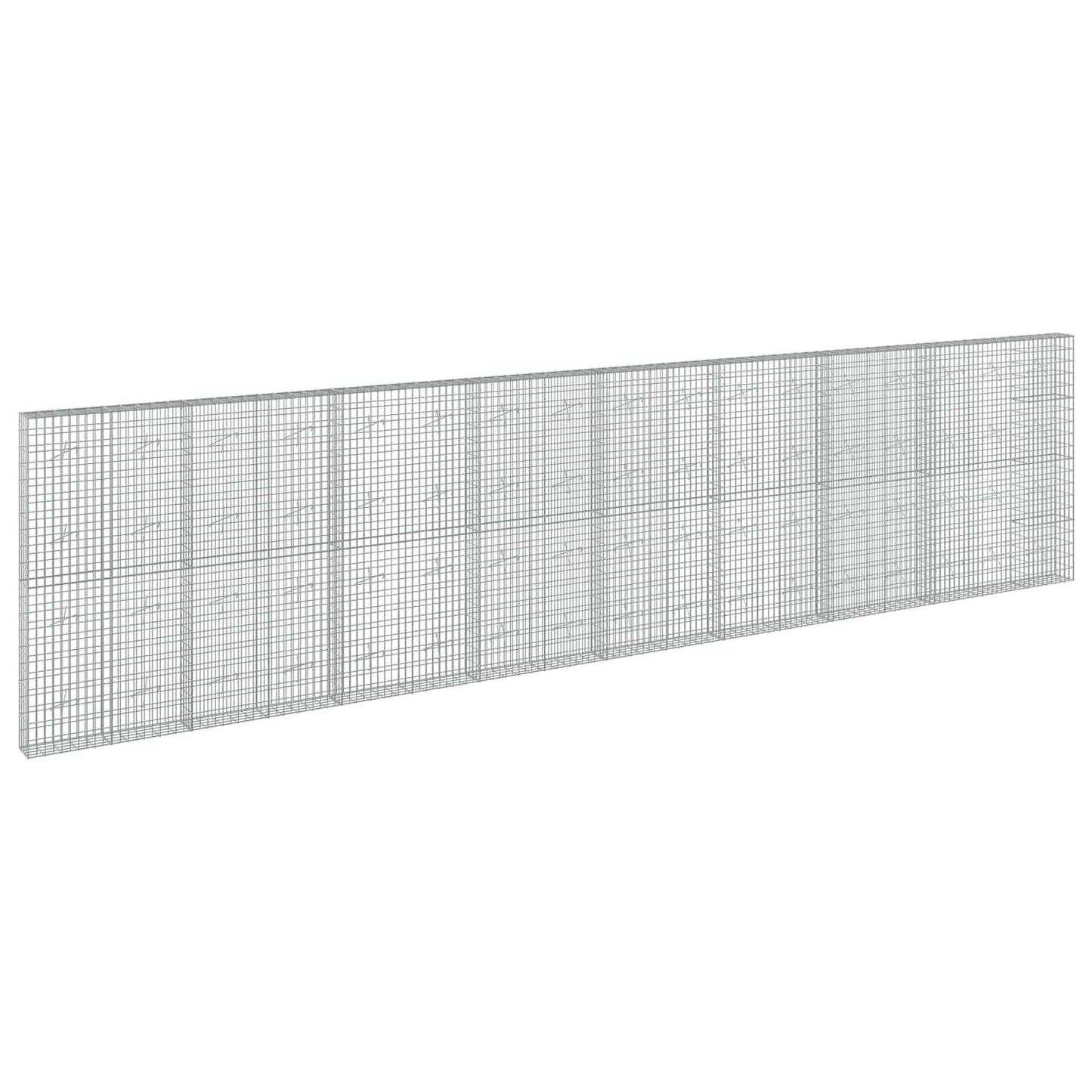 vidaXL Γκαμπιόν με σύρμα 5 mm και πλέγμα 5x10 cm 850x20x200 εκ