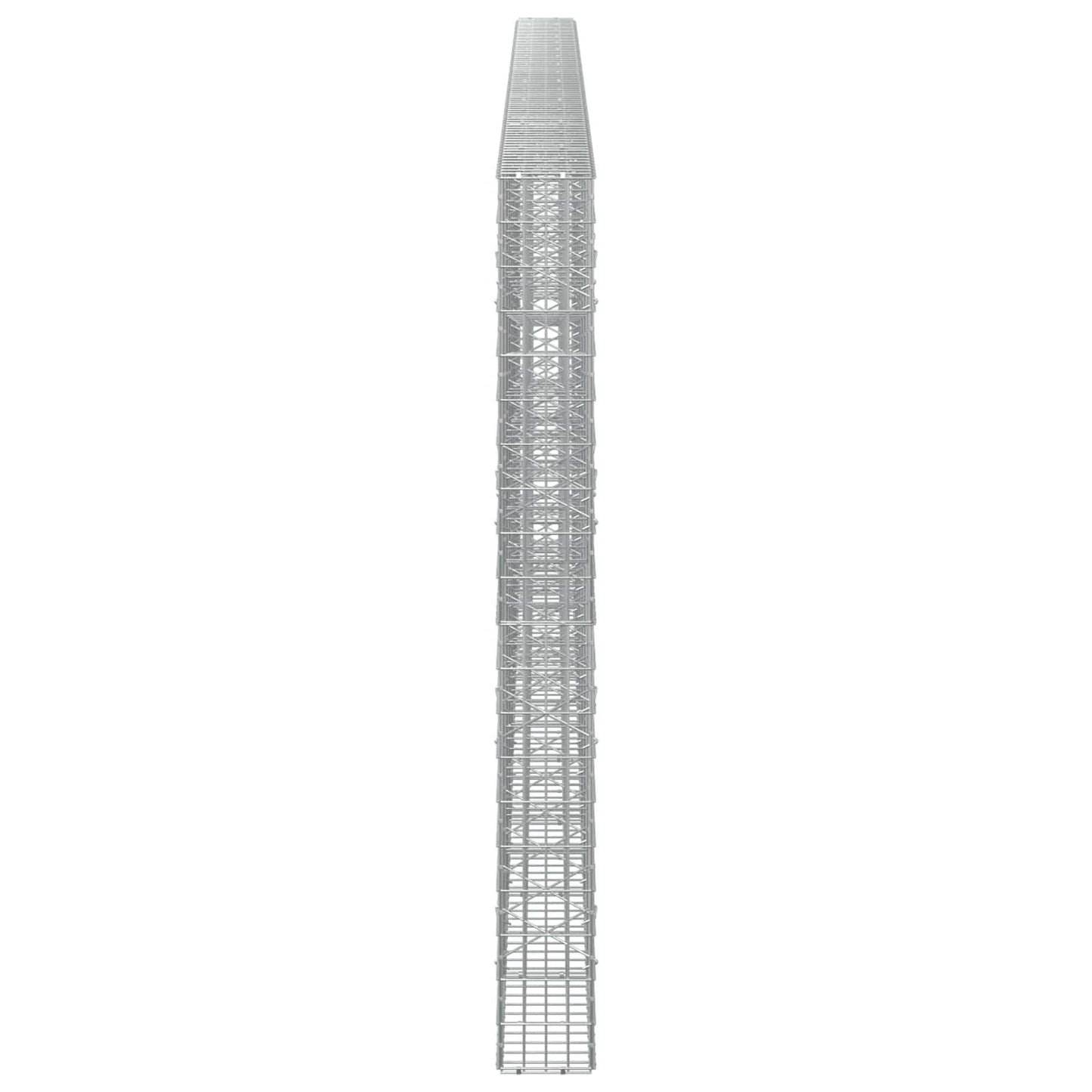 vidaXL Γκαμπιόν με σύρμα 5 mm και πλέγμα 5x10 cm 850x20x200 εκ
